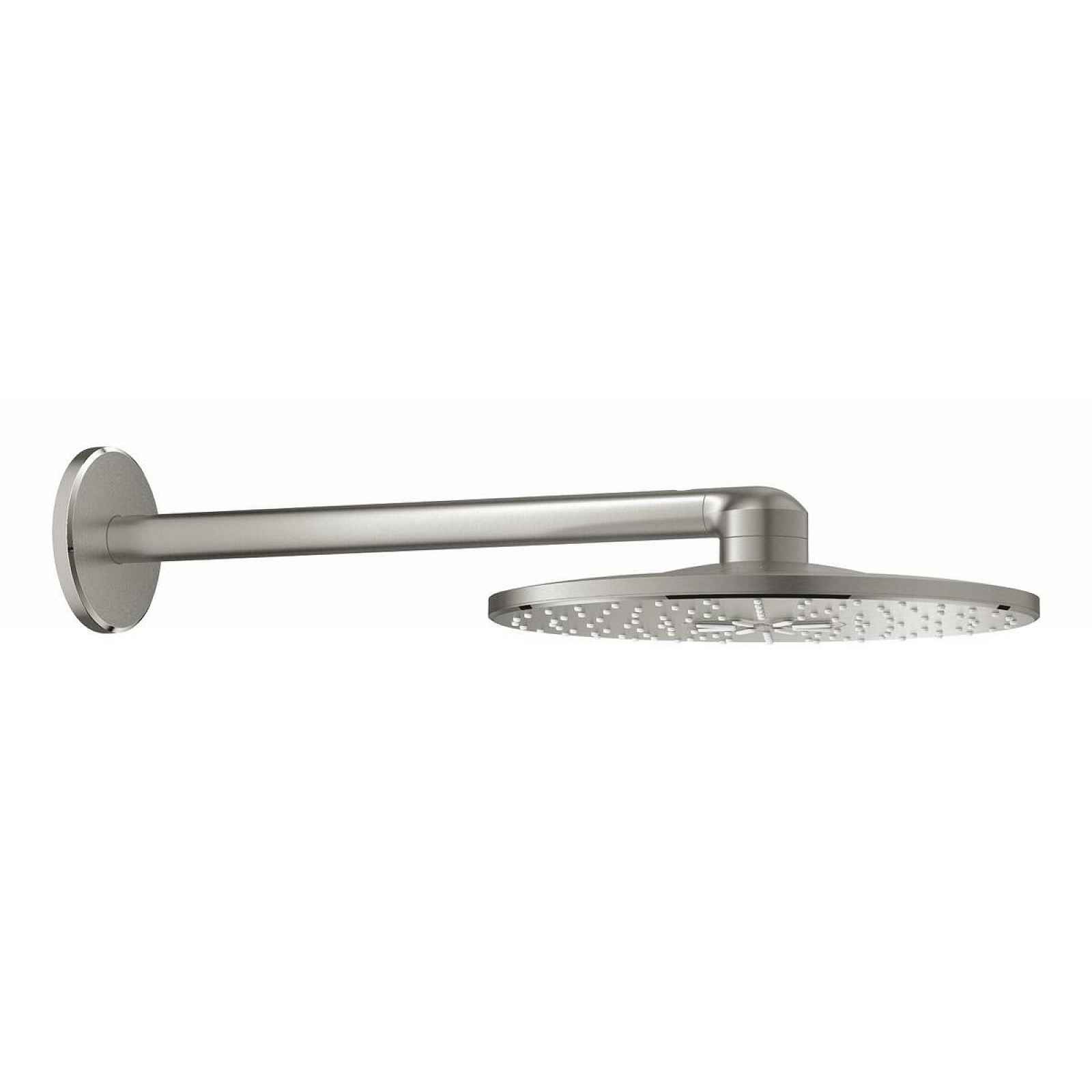 Hlavová sprcha Grohe RAINSHOWER SmartActive na stěnu včetně sprchového ramena supersteel 26475DC0