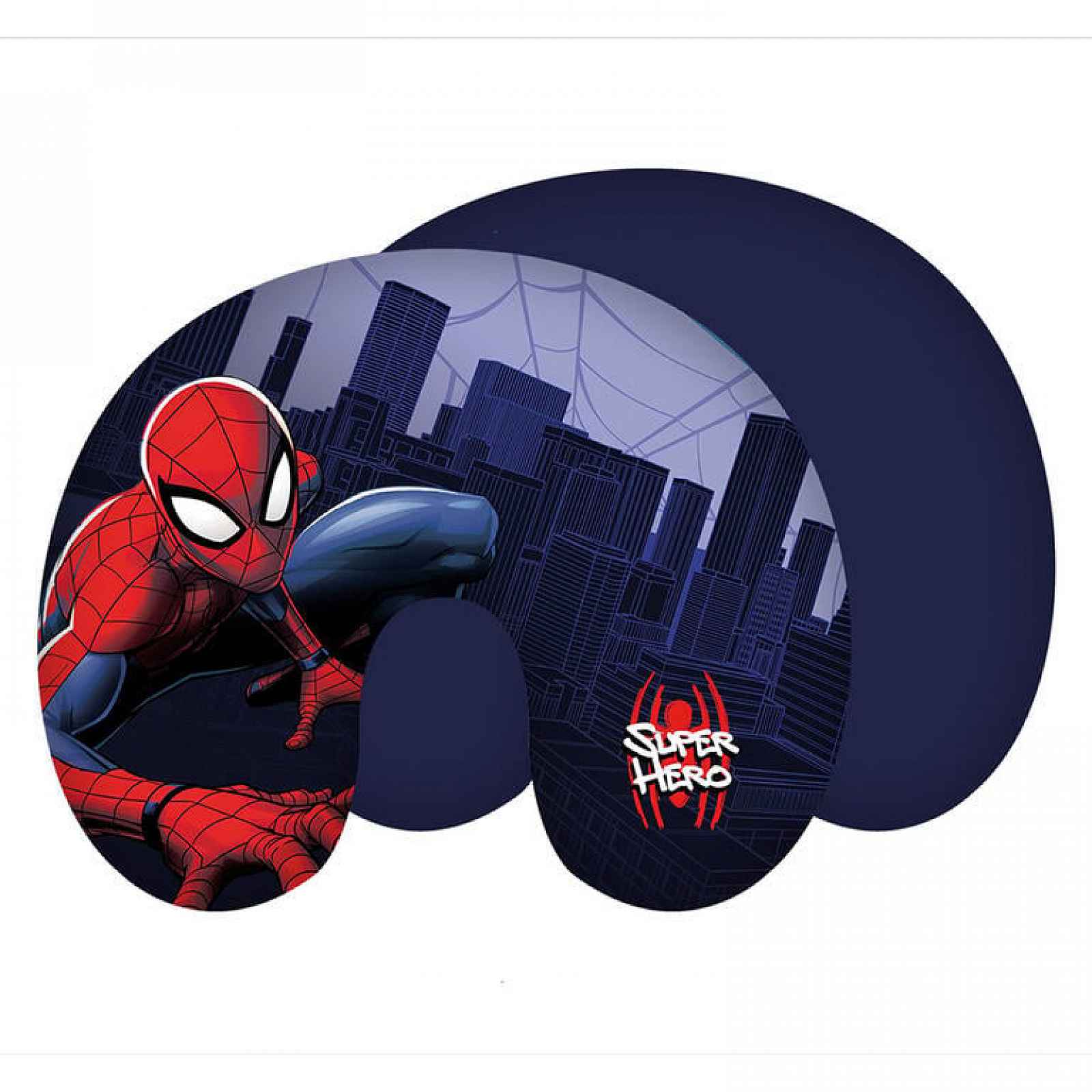 JERRY FABRICS Cestovní polštářek Spider-man dark