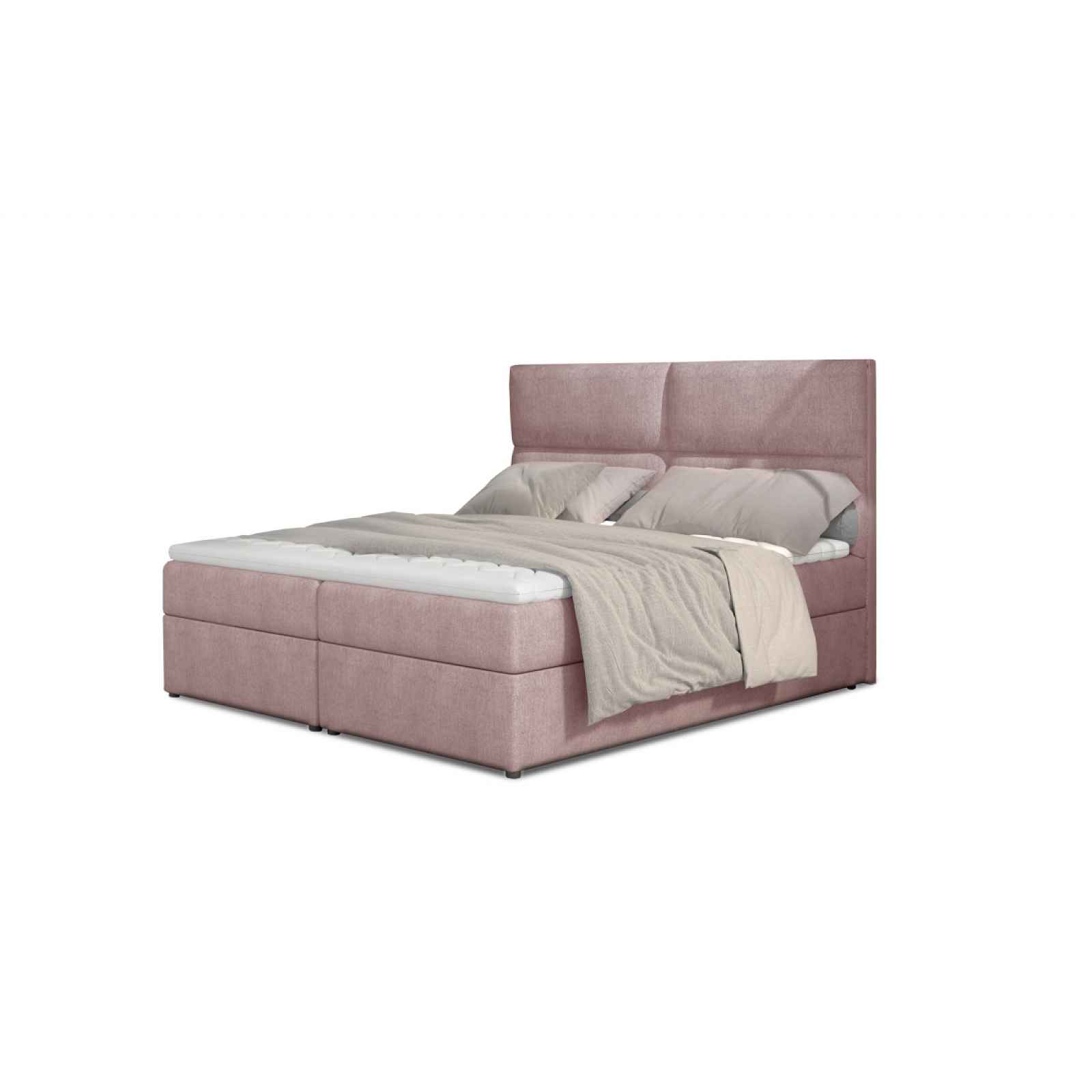 Boxspring PILANSI 12 160x200, růžová látka