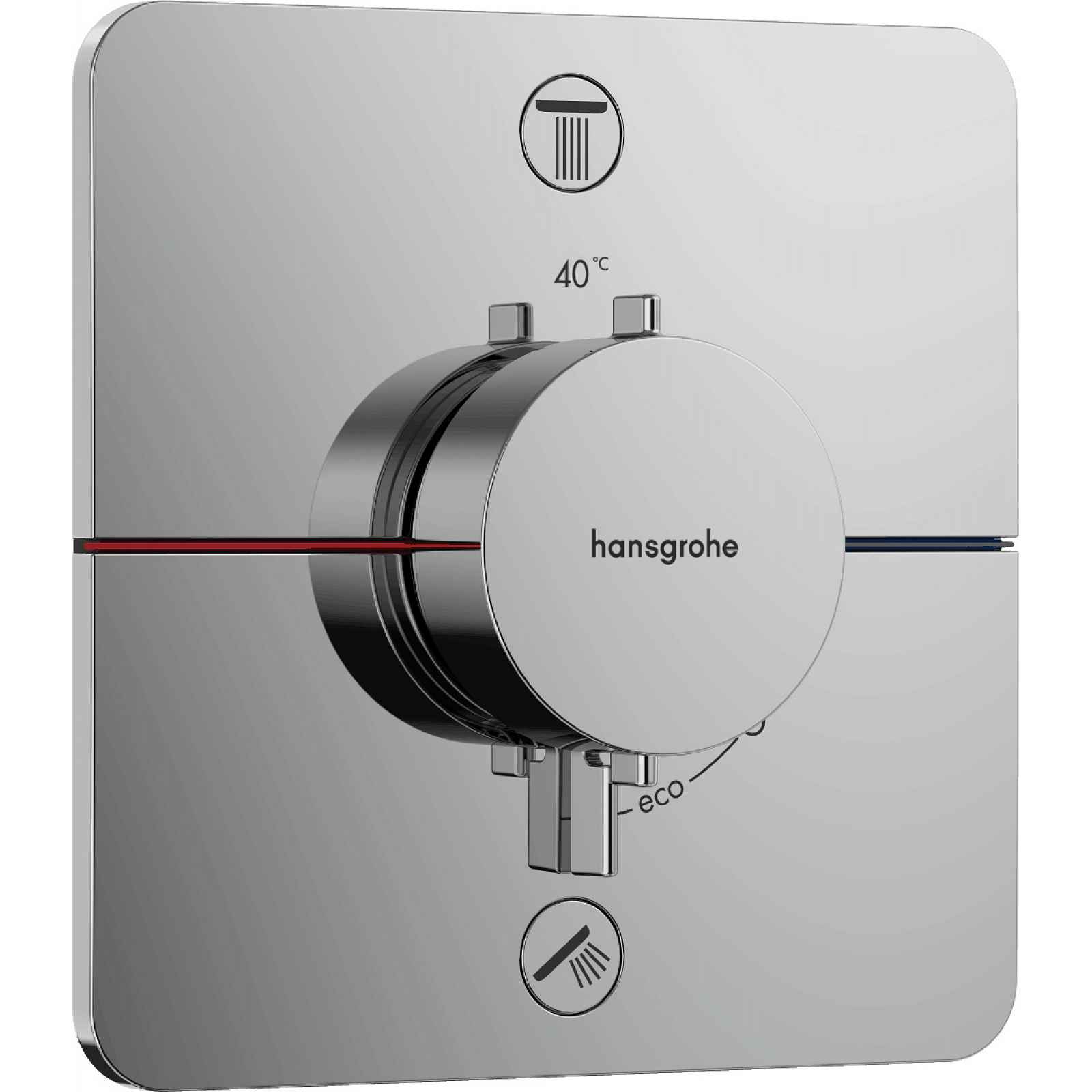 Vanová baterie Hansgrohe ShowerSelect Comfort Q bez podomítkového tělesa chrom 15583000