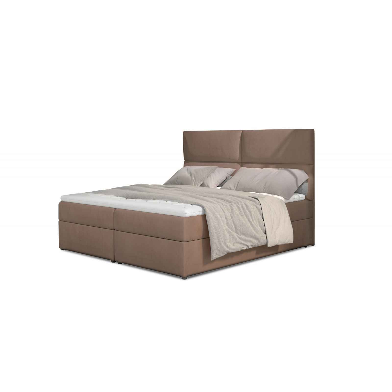 Boxspring PILANSI 09 180x200, světle hnědá látka