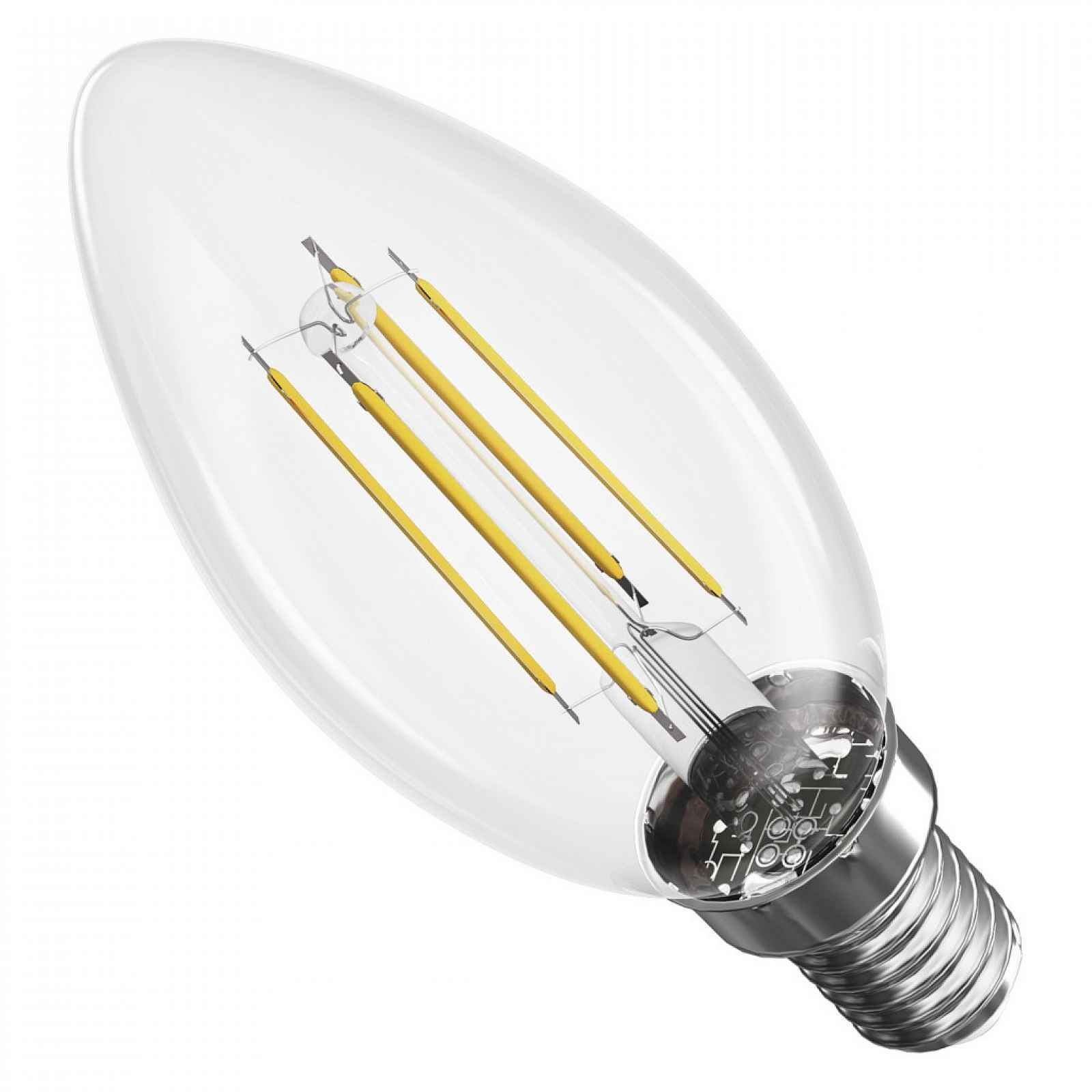 LED žárovka Filament svíčka, E14, 3,4 W (40 W) , 470 lm