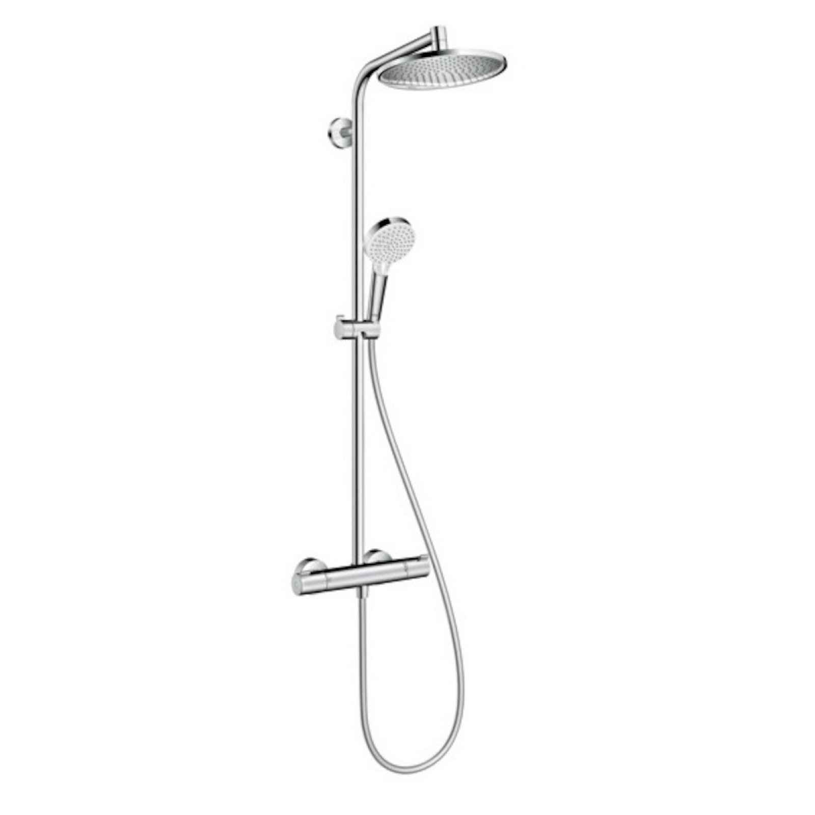 Sprchový systém Hansgrohe Crometta S na stěnu s termostatickou baterií chrom 27267000