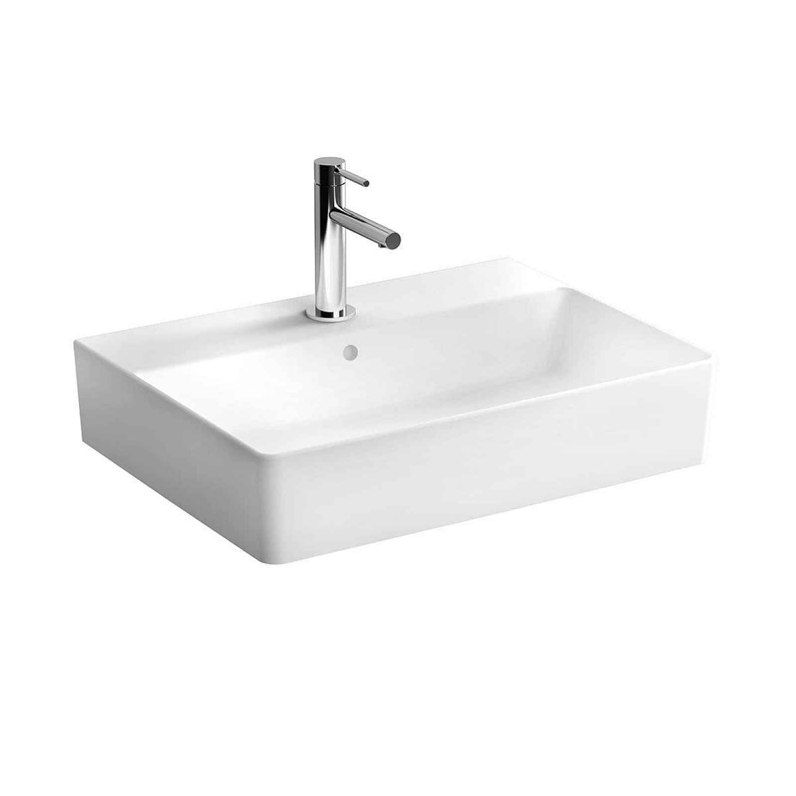 Závěsné umyvadlo Vitra Nuo 60x44 cm otvor pro baterii uprostřed 7432-003-0001