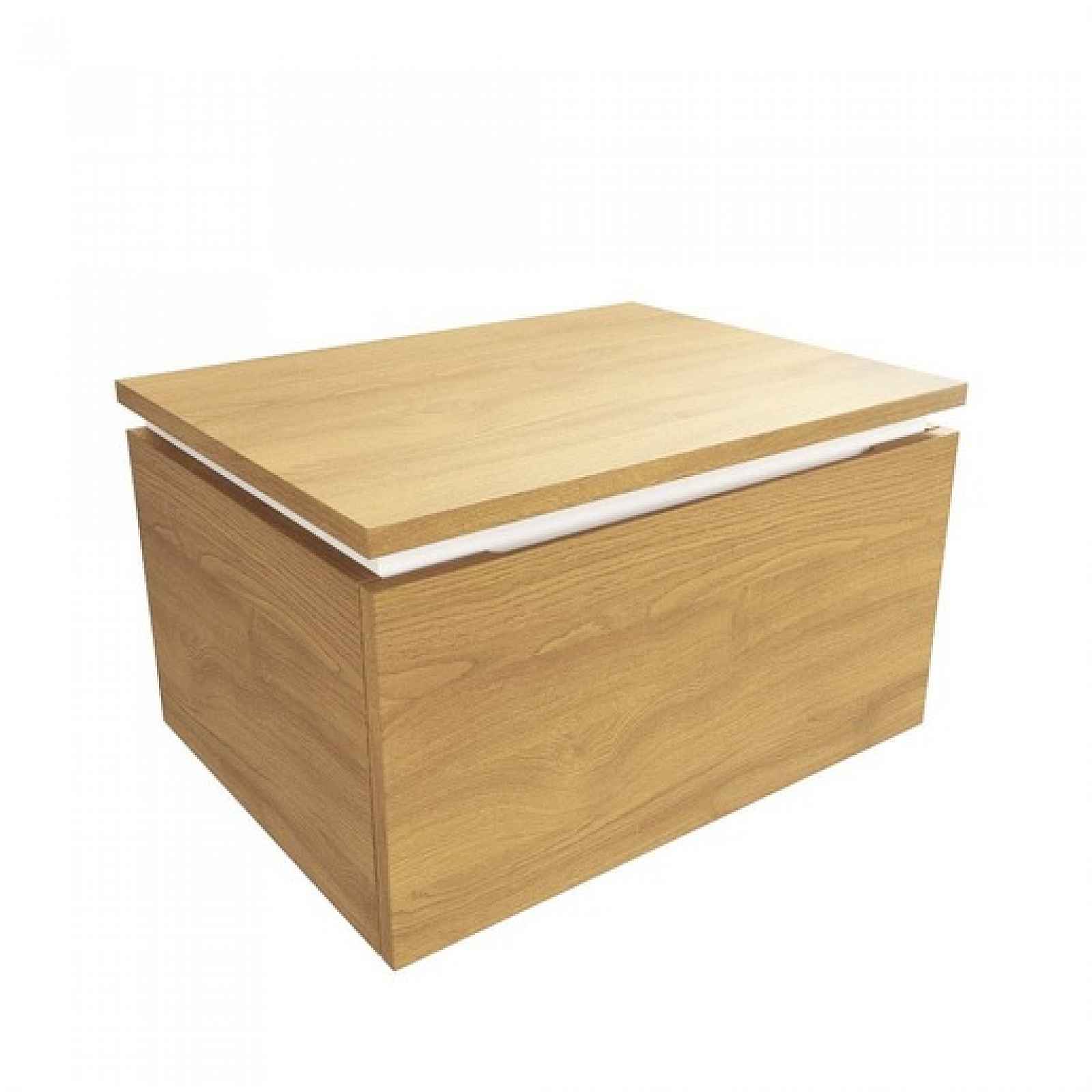 Koupelnová skříňka s krycí deskou SAT Feel 60x30x46 cm medový dub mat SATFEEL60DMDBEZ