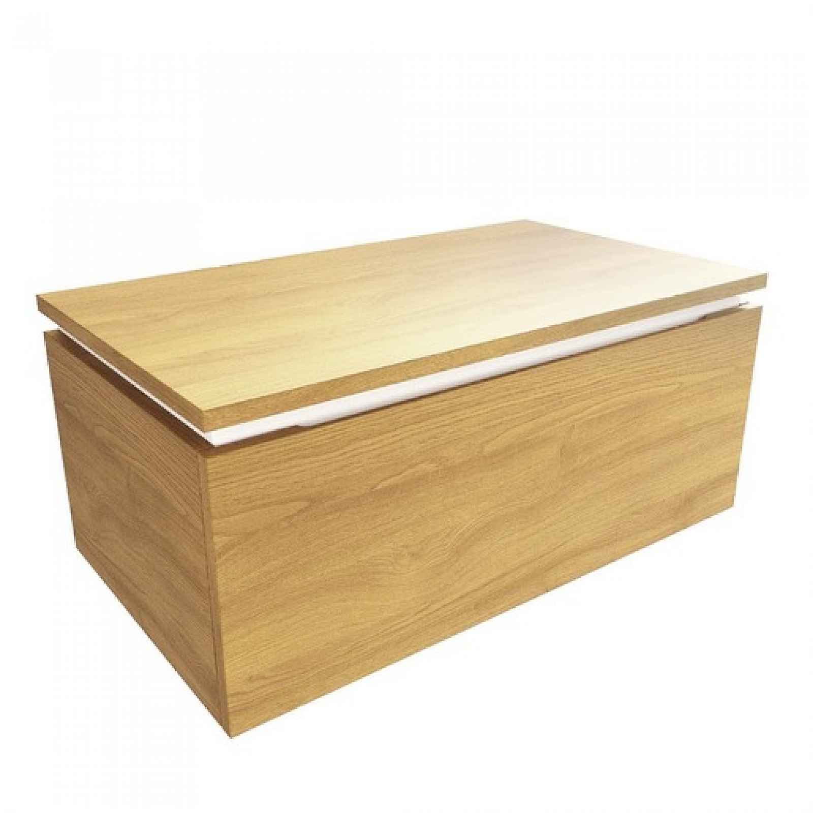 Koupelnová skříňka s krycí deskou SAT Feel 80x30x46 cm medový dub mat SATFEEL80DMDBEZ