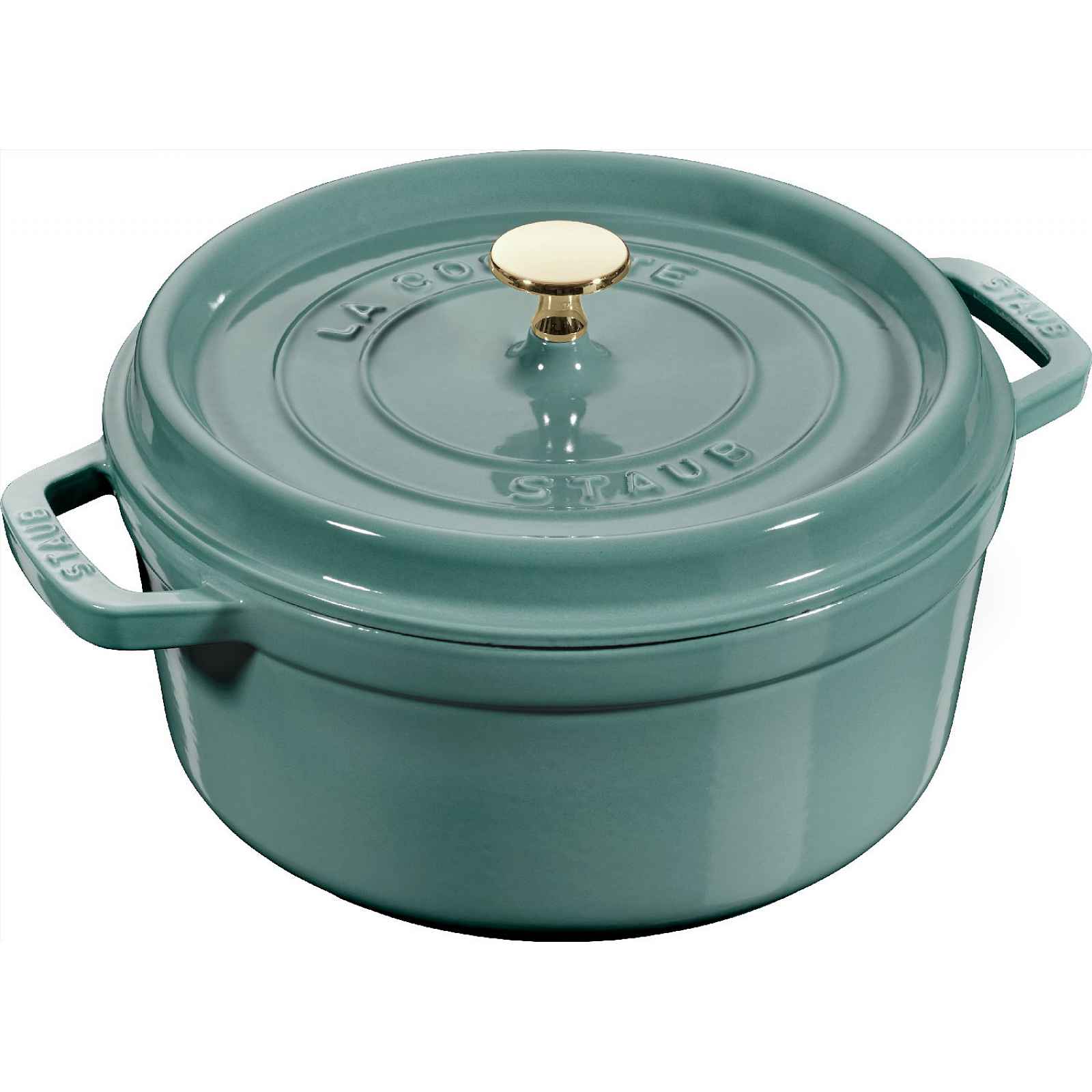 Staub Litinový hrnec s poklicí Cocotte, eukalyptová, 20 cm / 2,2 l 11020121