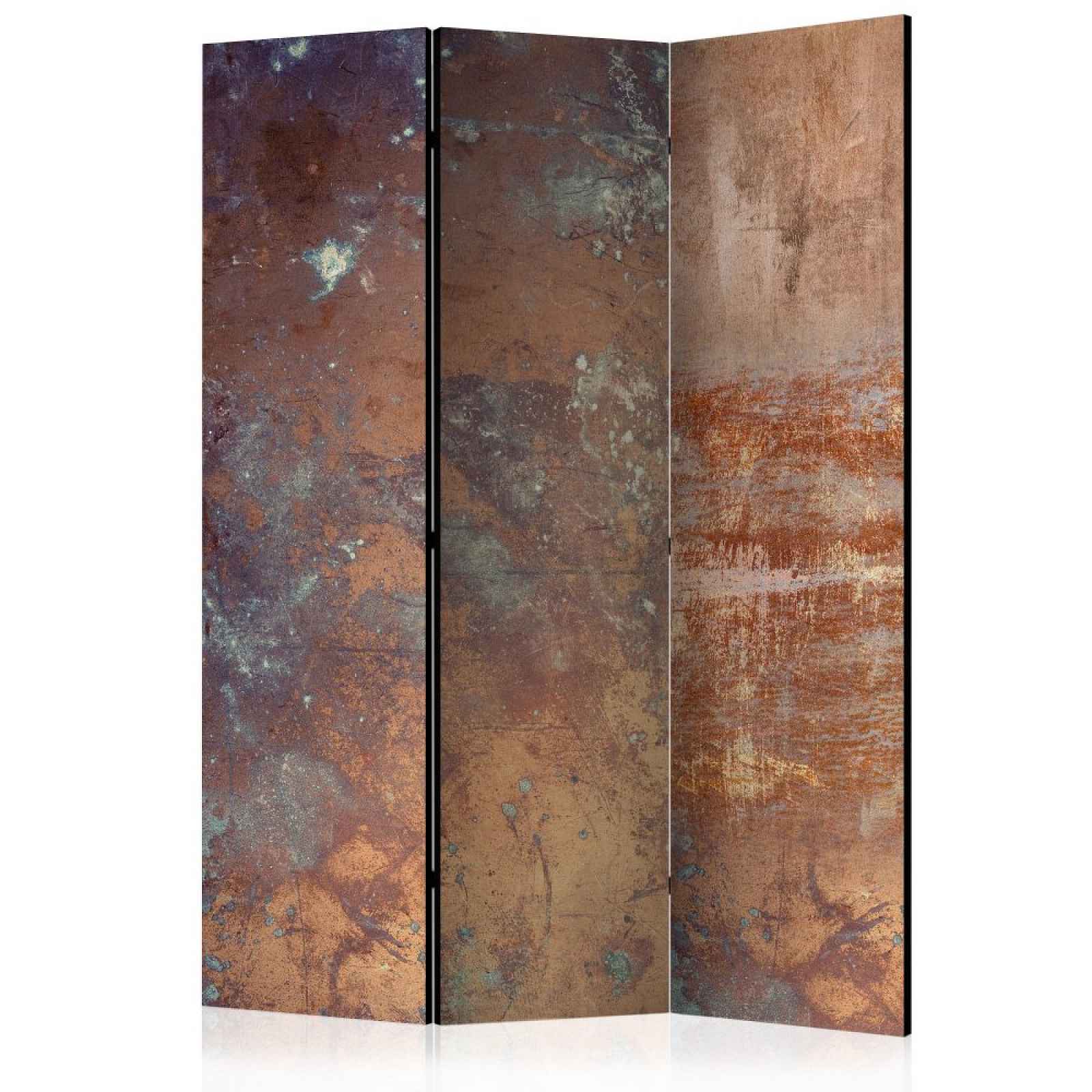 Paraván Rusty Plate Dekorhome 135x172 cm (3-dílný)