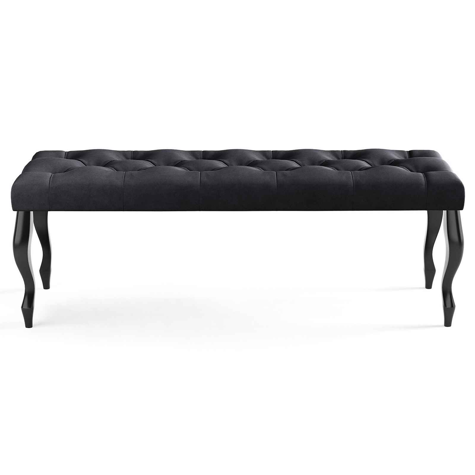 Lavice CHESTERFIELD 100x40 cm Černá