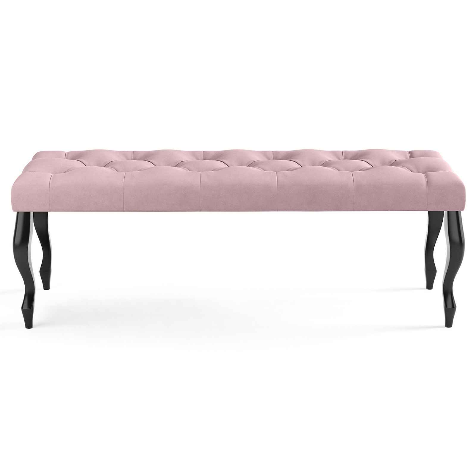 Lavice CHESTERFIELD 100x40 cm Světle růžová