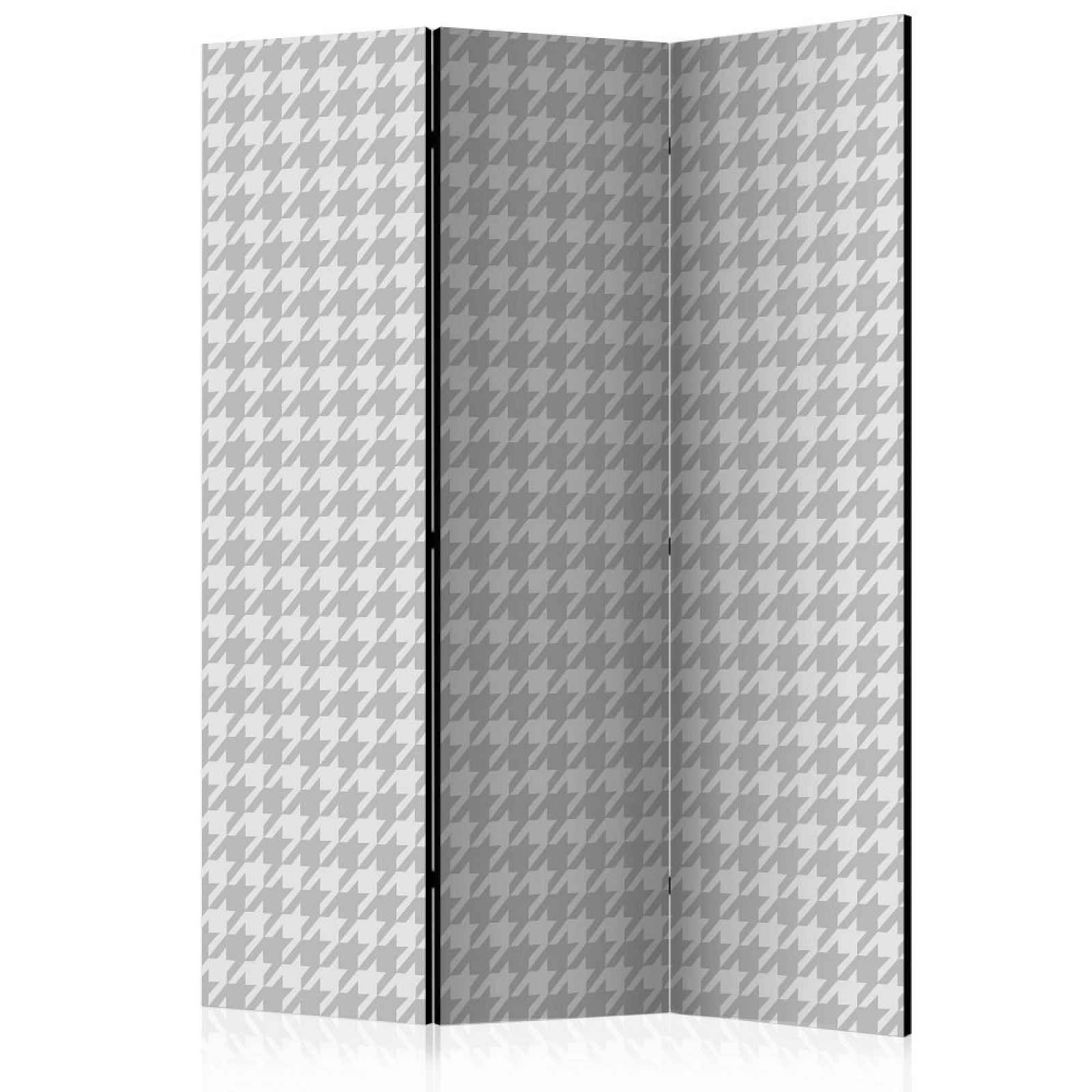 Paraván Dogtooth Check Dekorhome 135x172 cm (3-dílný)