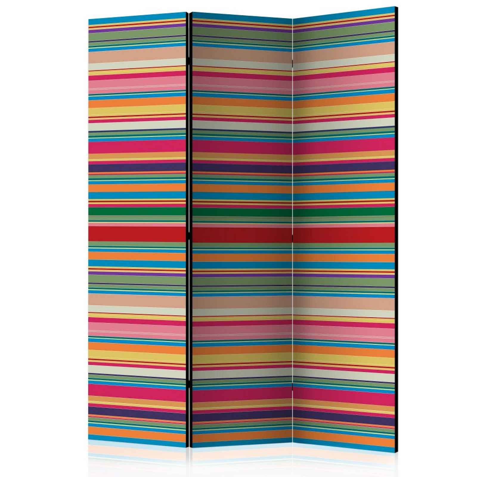 Paraván Subdued stripes Dekorhome 135x172 cm (3-dílný)