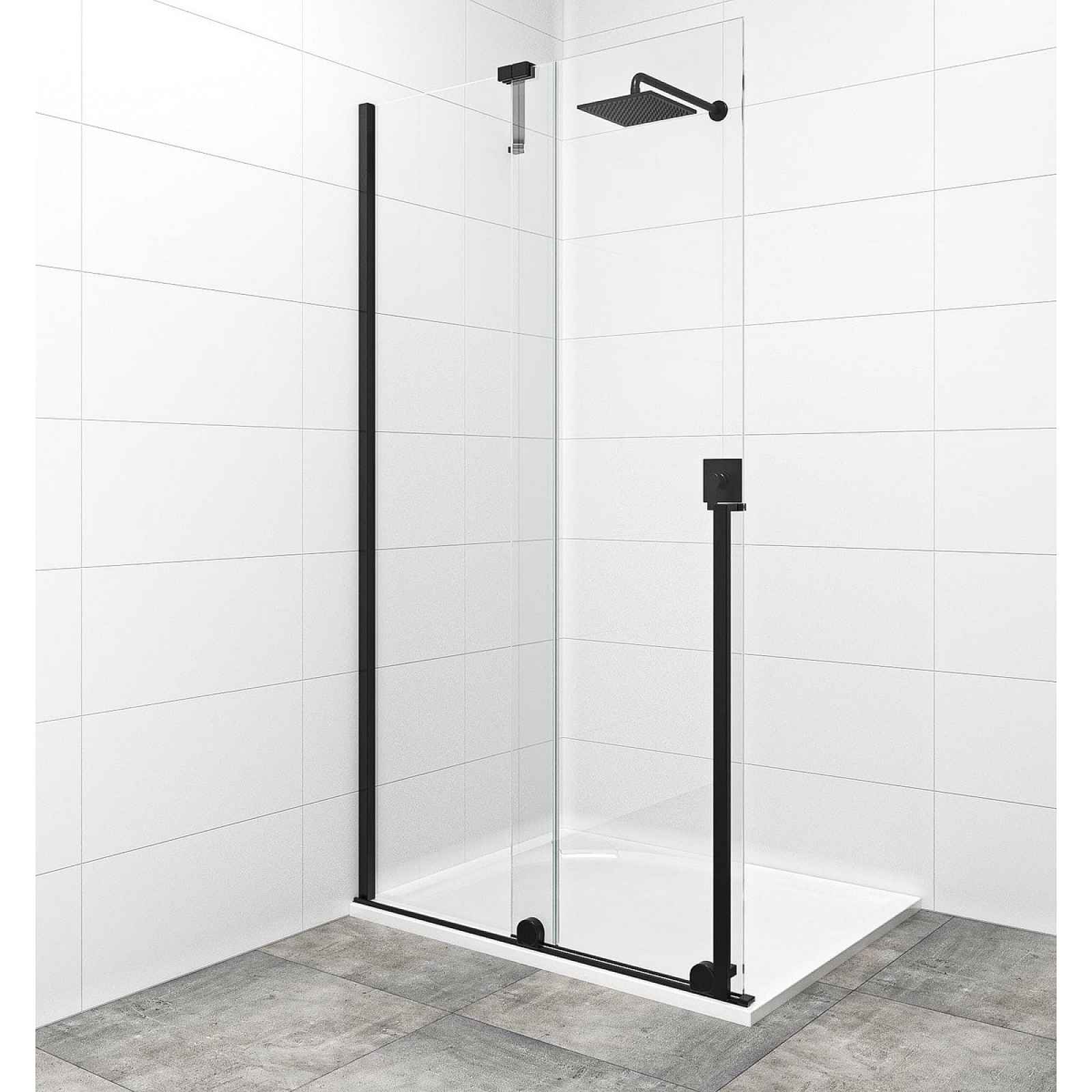 Sprchová zástěna walk-in Walk-In / Dveře 120 cm Swiss Aqua Technologies Walk-in Xmotion SATBWIXM120C