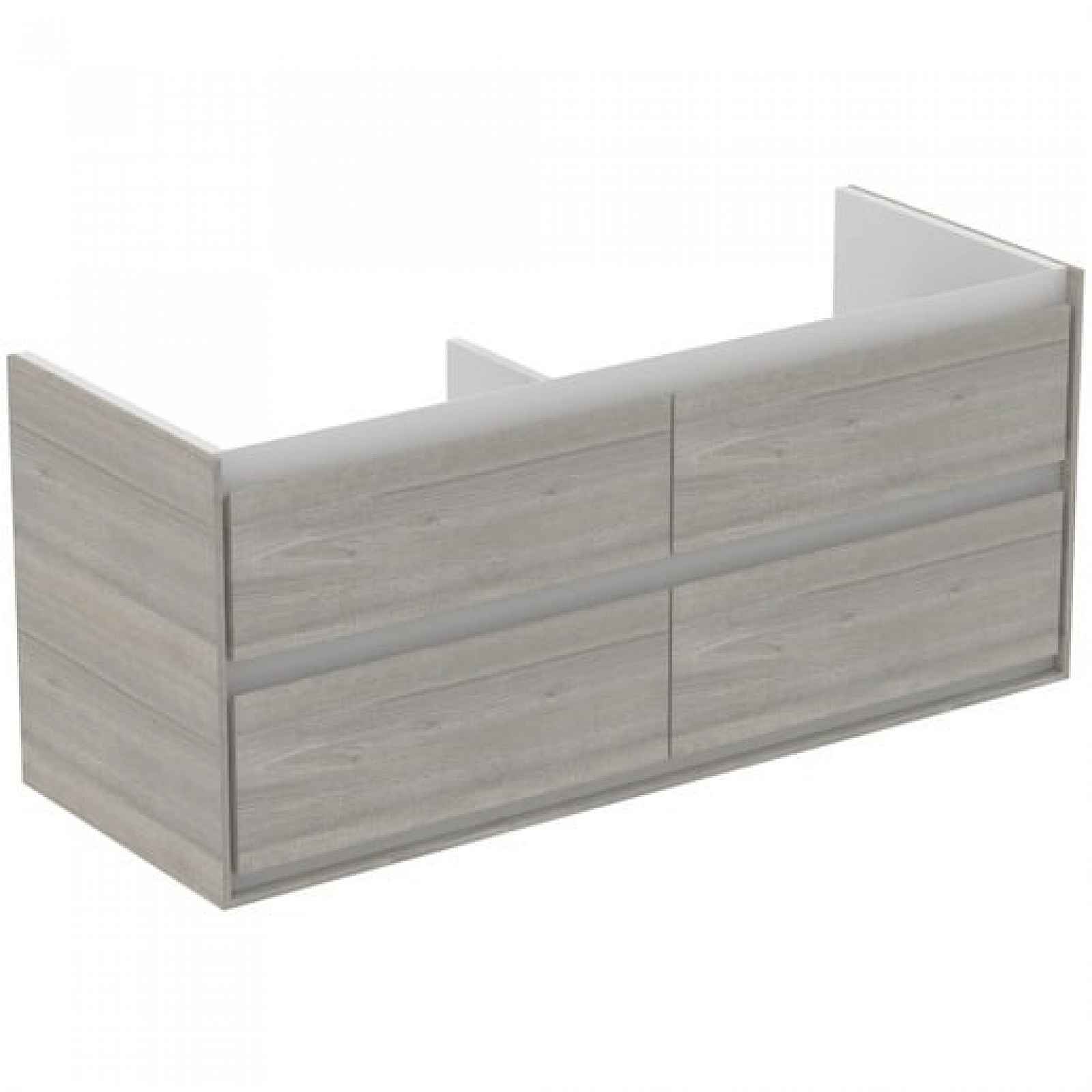 Koupelnová skříňka pod umyvadlo Ideal Standard Connect Air 120x44x51,7 cm šedý dub/bílá mat E0822PS