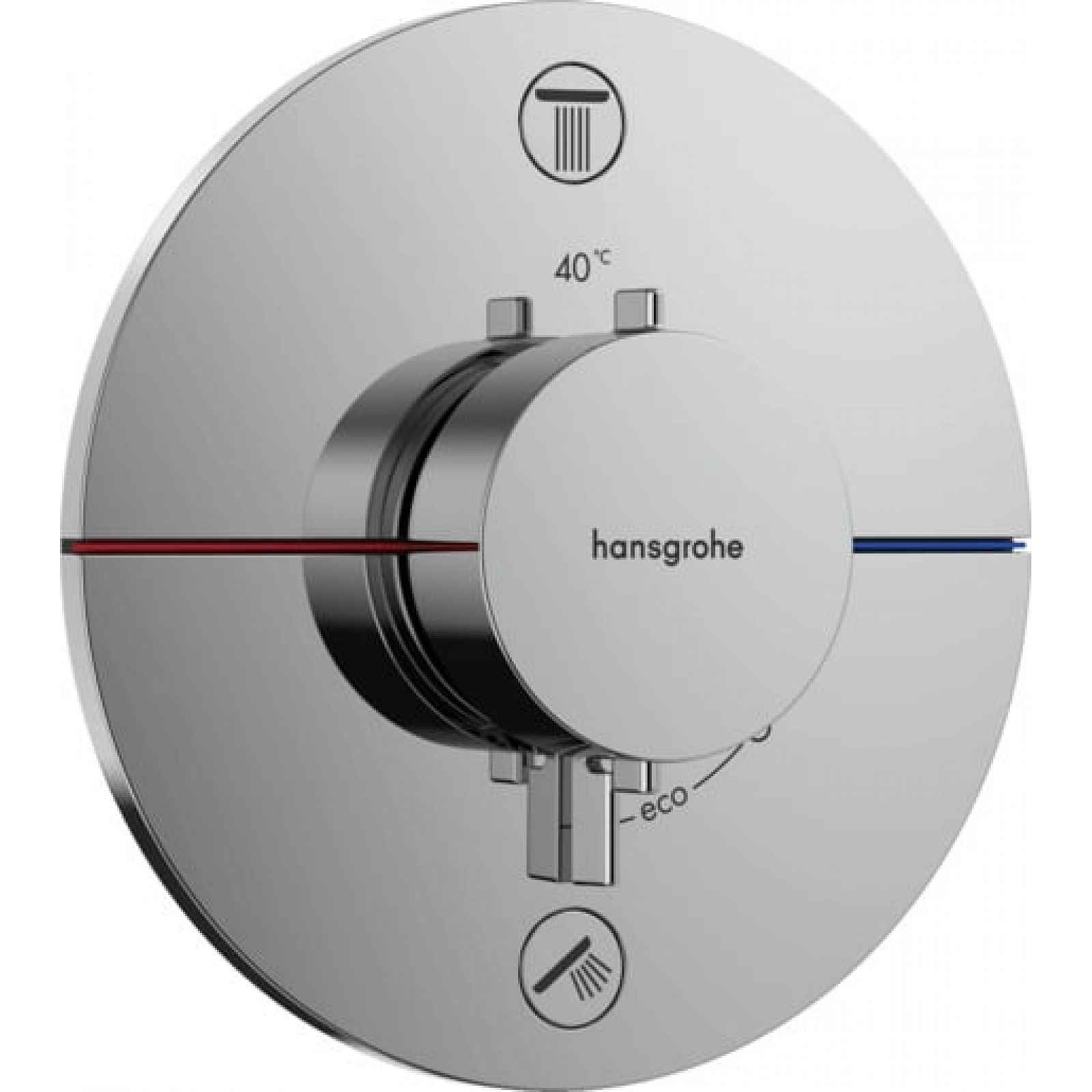 Vanová baterie Hansgrohe ShowerSelect Comfort S bez podomítkového tělesa chrom 15554000