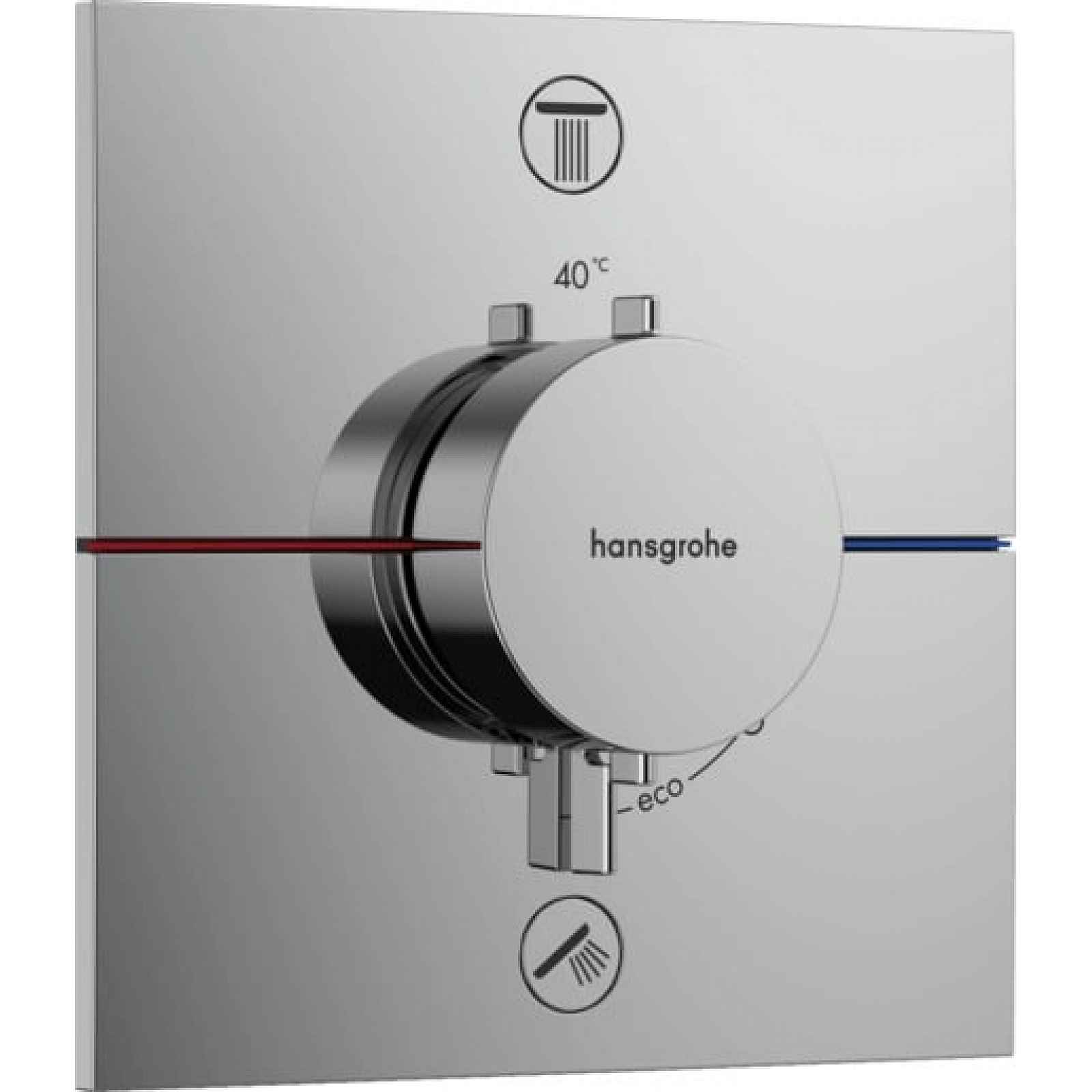 Vanová baterie Hansgrohe ShowerSelect Comfort E bez podomítkového tělesa chrom 15578000