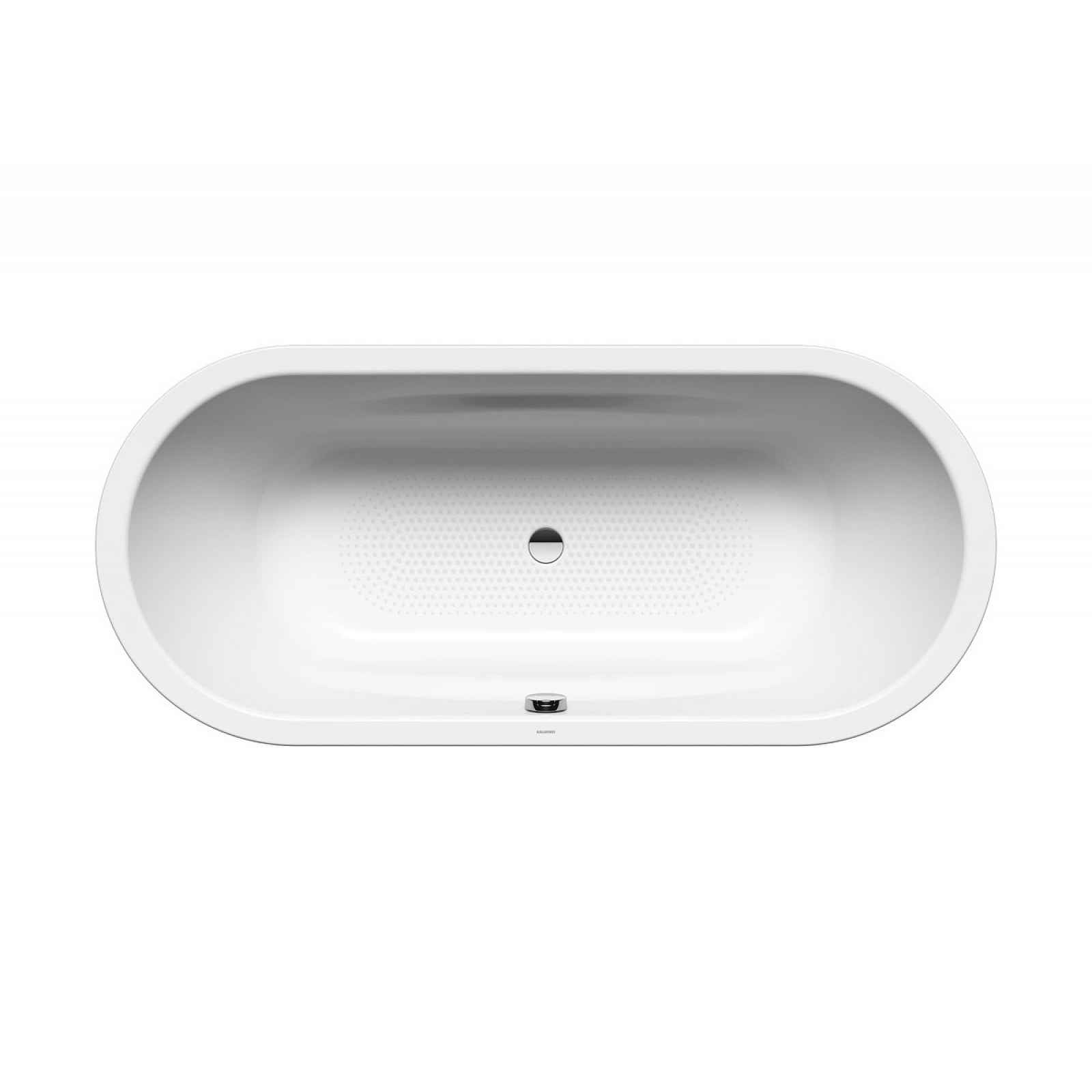 Oválná vana Kaldewei Vaio Duo Oval 180x80 cm smaltovaná ocel celoplošný Antislip alpská bílá 233134010001