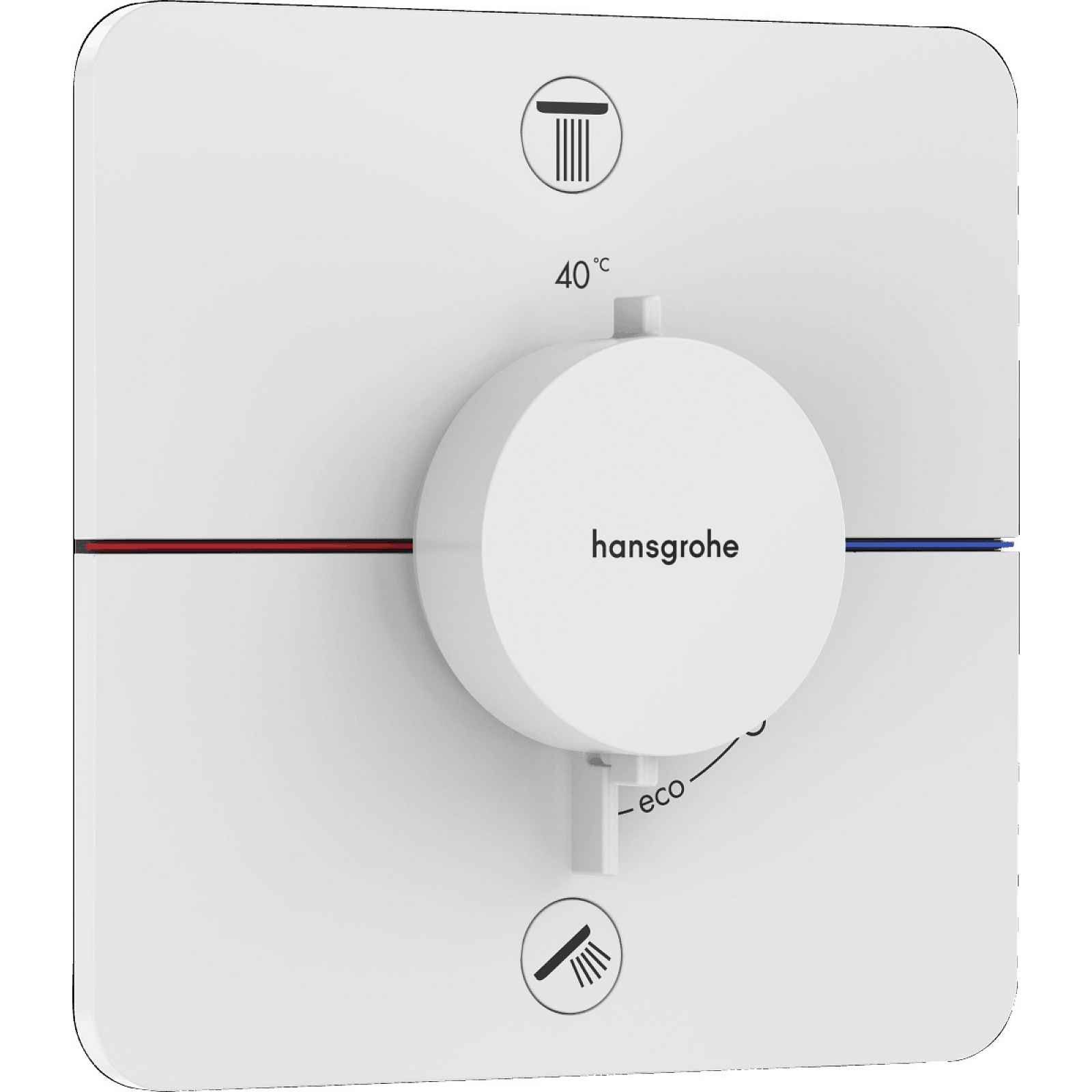 Vanová baterie Hansgrohe ShowerSelect Comfort Q bez podomítkového tělesa matná bílá 15583700