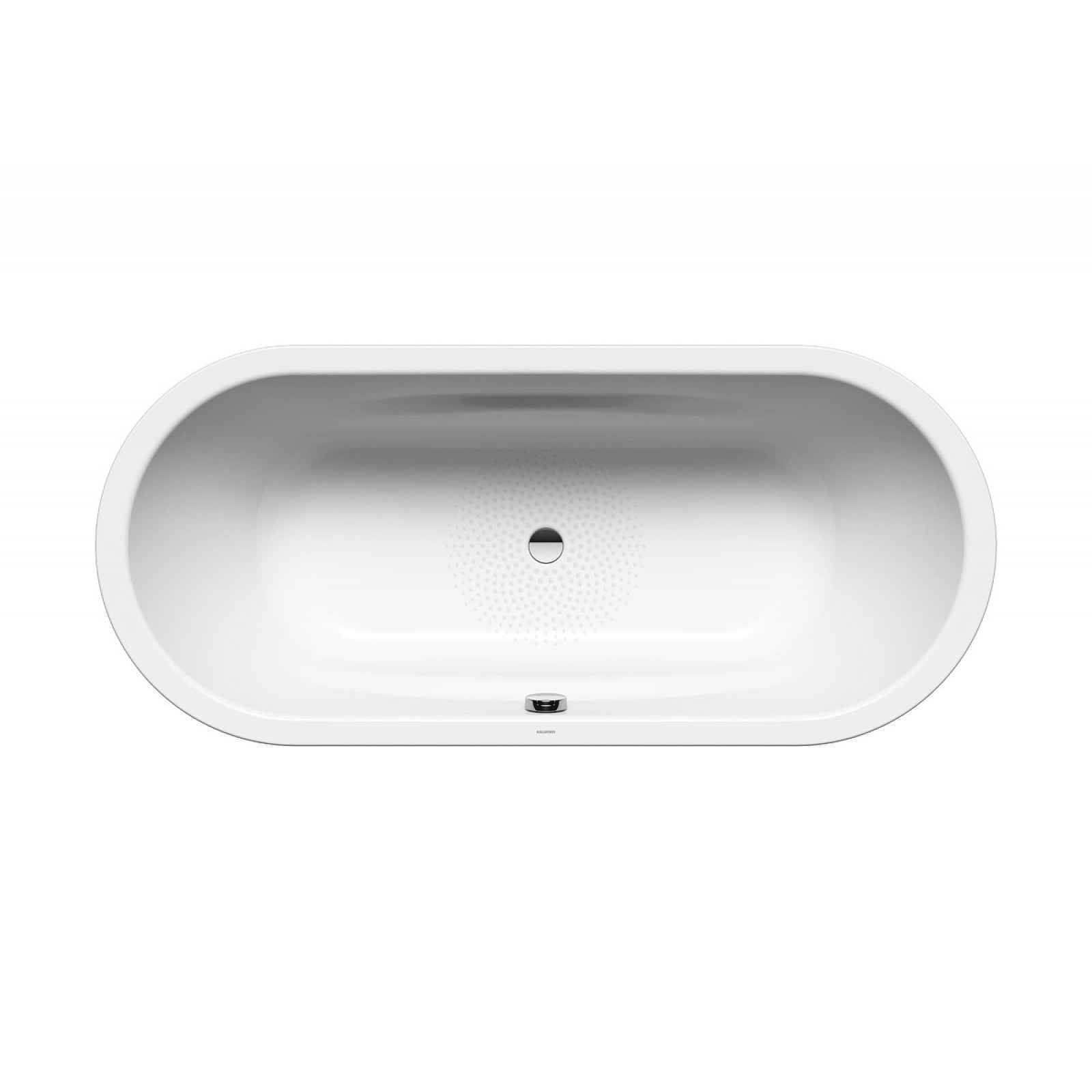 Oválná vana Kaldewei Vaio Duo Oval 180x80 cm smaltovaná ocel Perl-effekt,Antislip alpská bílá 233130003001