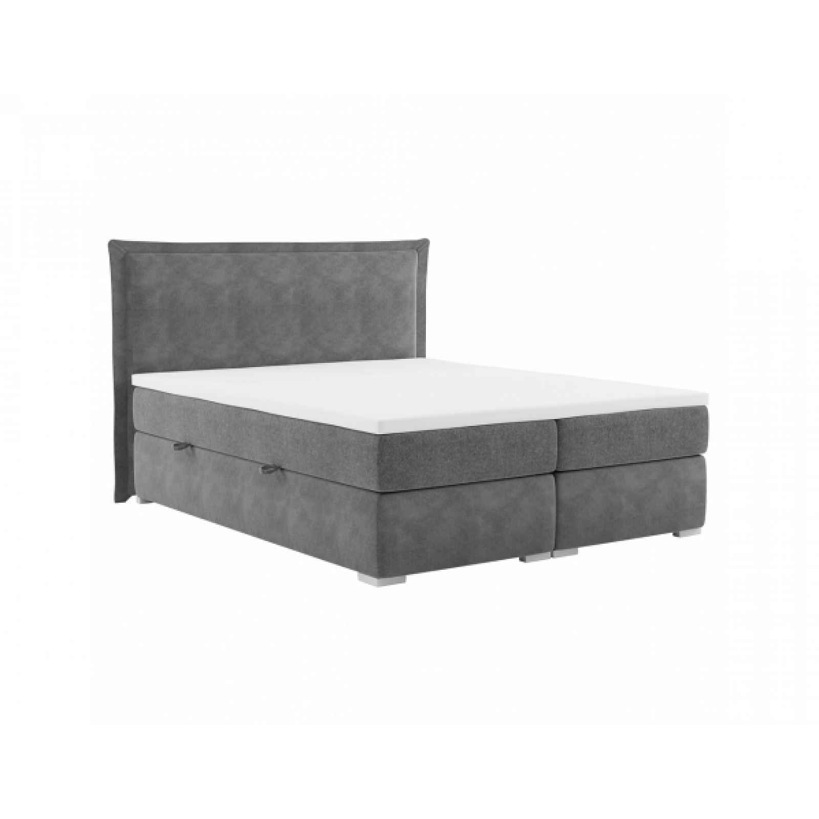 Boxspring postel Aning 180x200, šedá