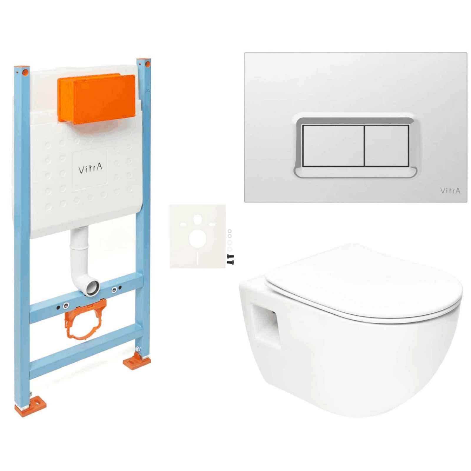 Závěsný wc set do lehkých stěn / předstěnová SAT Project SIKOVSSATPRO51680