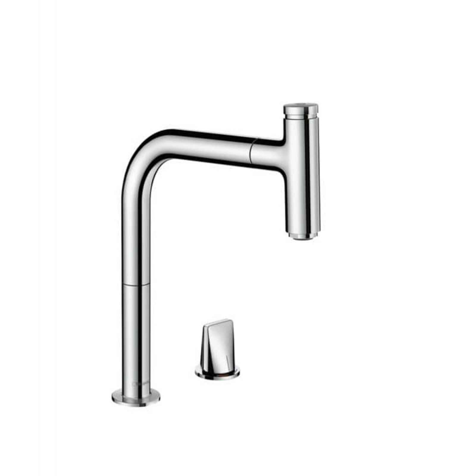 Dřezová baterie Hansgrohe Metris Select M72 s vytahovací sprškou chrom 73804000