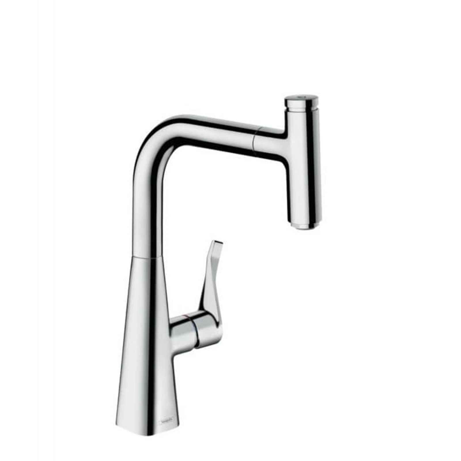 Dřezová baterie Hansgrohe Metris Select M71 s vytahovací sprškou chrom 73802000