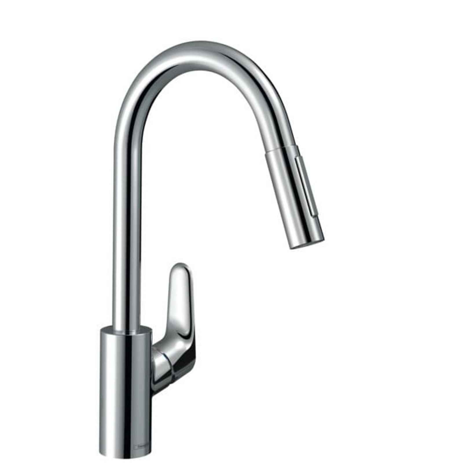 Dřezová baterie Hansgrohe Focus M41 s vytahovací sprškou chrom 73895000