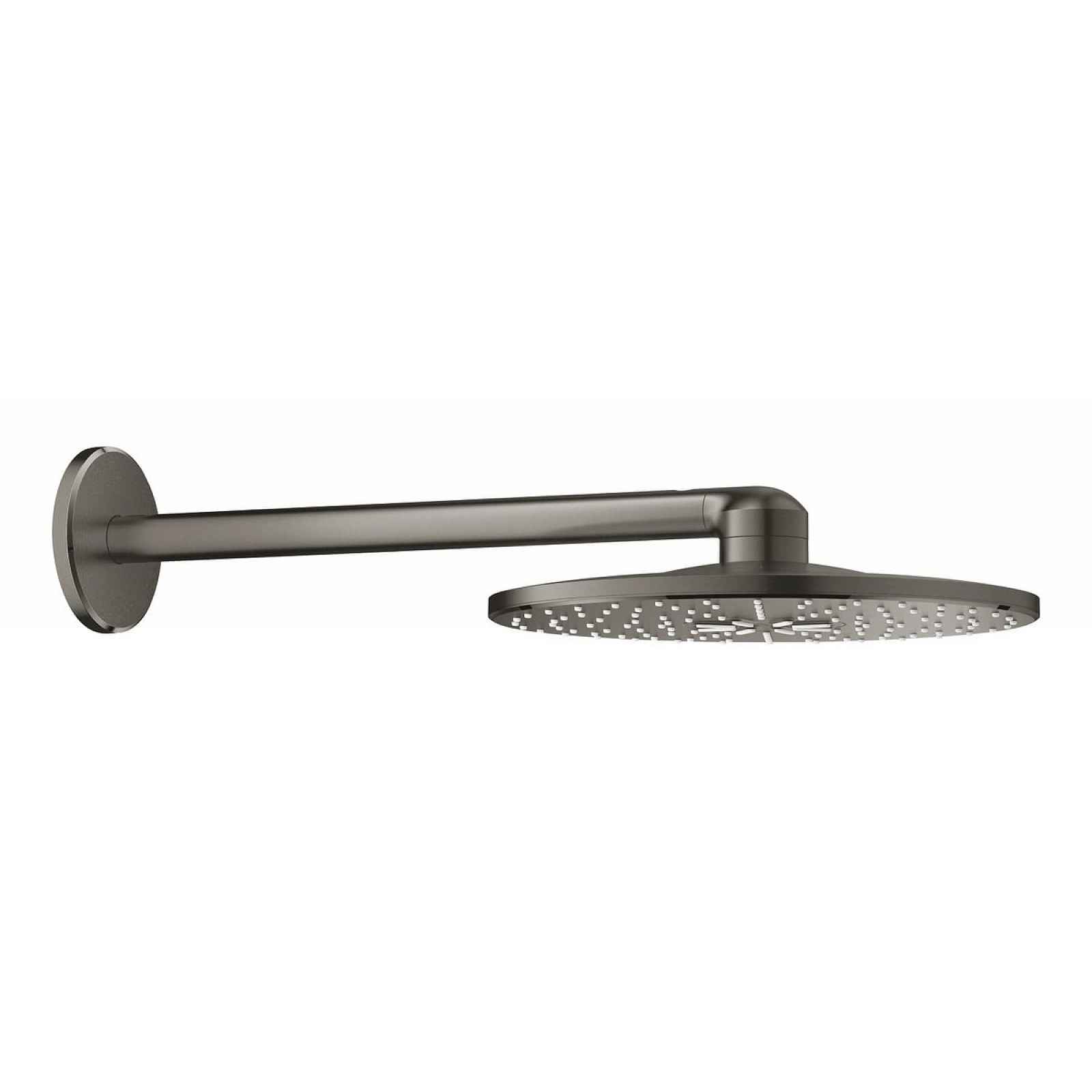 Hlavová sprcha Grohe Rainshower SmartActive včetně sprchového ramena kartáčovaný hard graphite 26475AL0