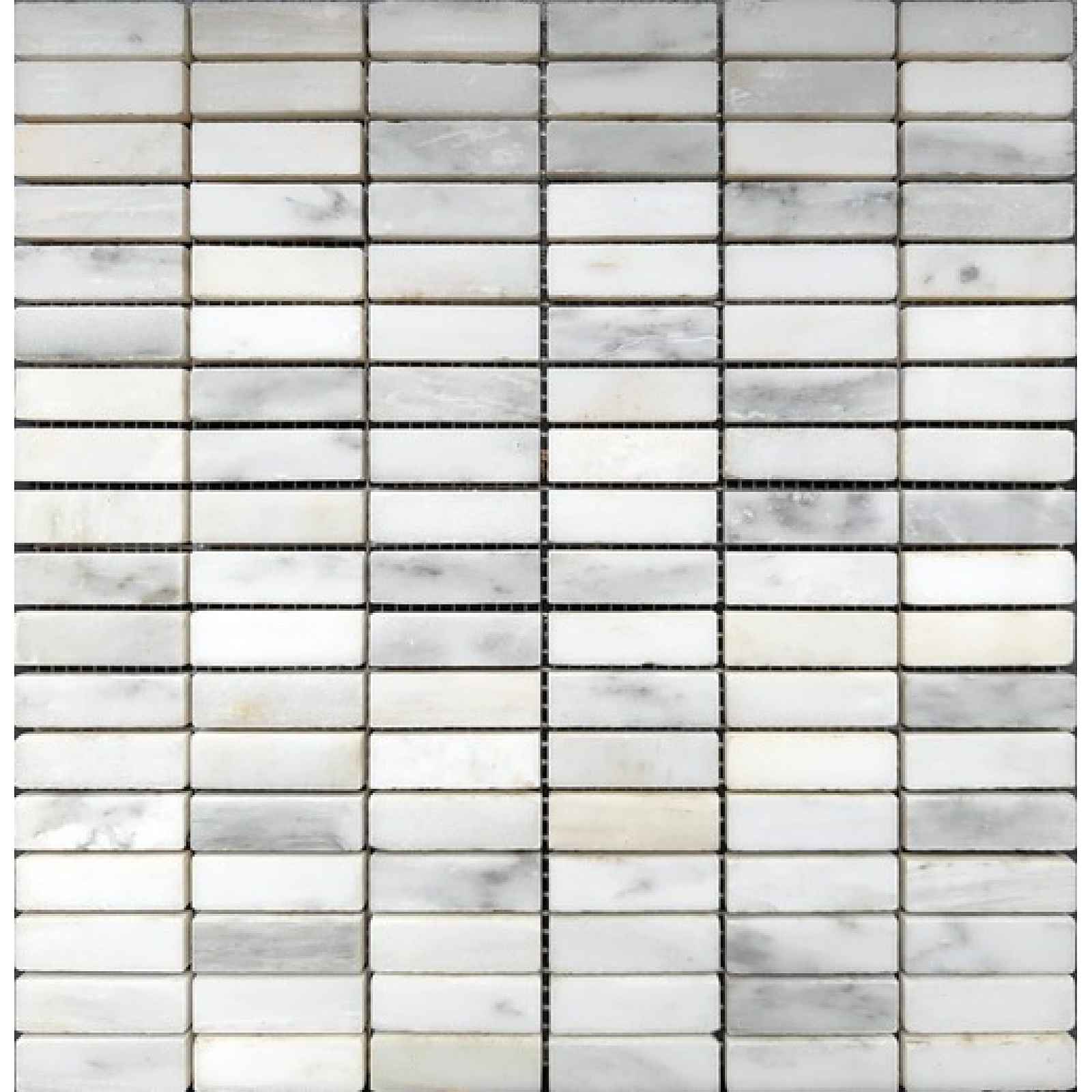 Kamenná mozaika Premium Mosaic Stone šedá 30x30 cm leštěná STMOS1548L (bal.1,000 m2)