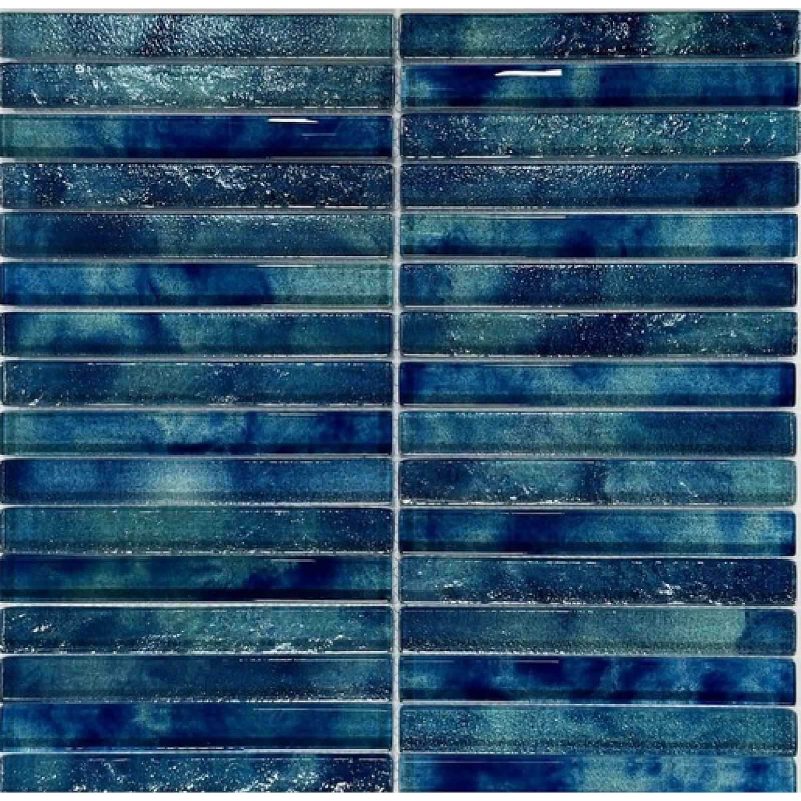 Skleněná mozaika Premium Mosaic deep blue 30x30 cm lesk MOSPTK3