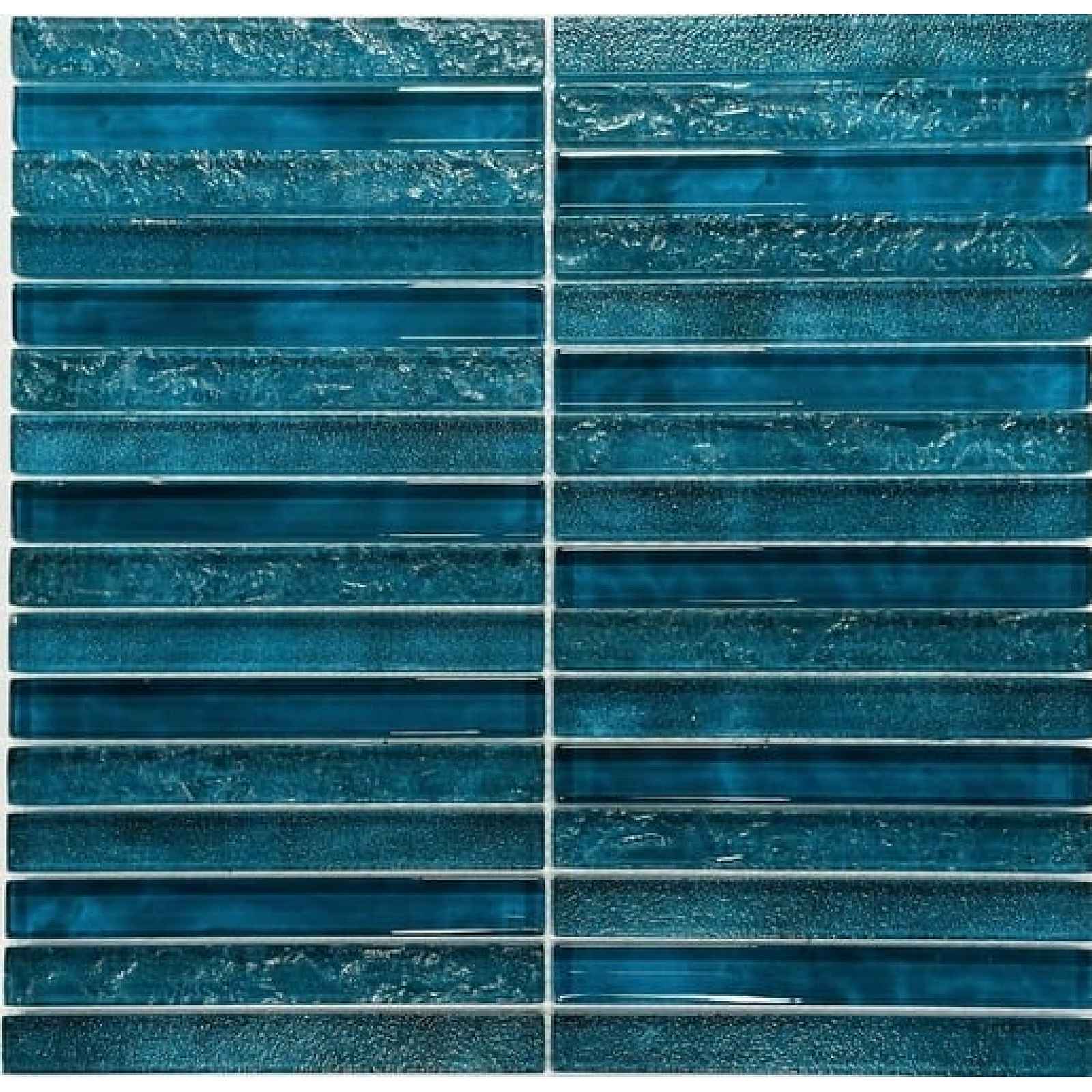 Skleněná mozaika Premium Mosaic ocean blue 30x30 cm lesk MOSPTK1