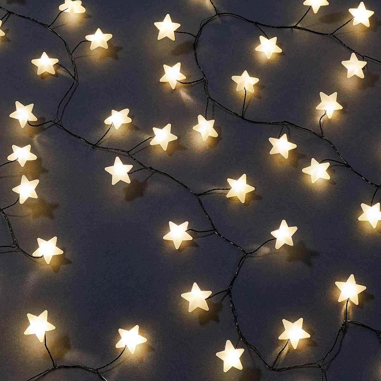 Butlers STAR LIGHTS Světelný řetěz se zástrčkou hvězdy