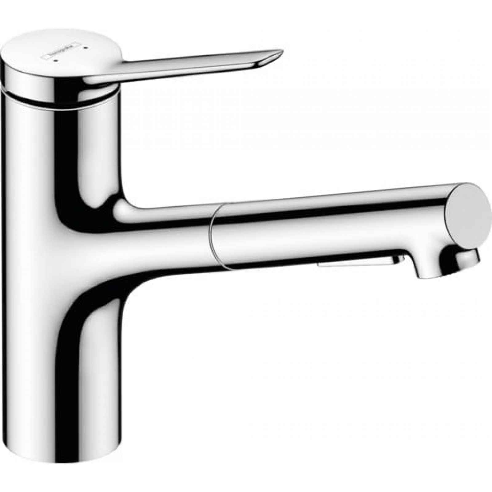 Dřezová baterie Hansgrohe Zesis M33 s vytahovací sprškou, 2 proudy chrom 74821000