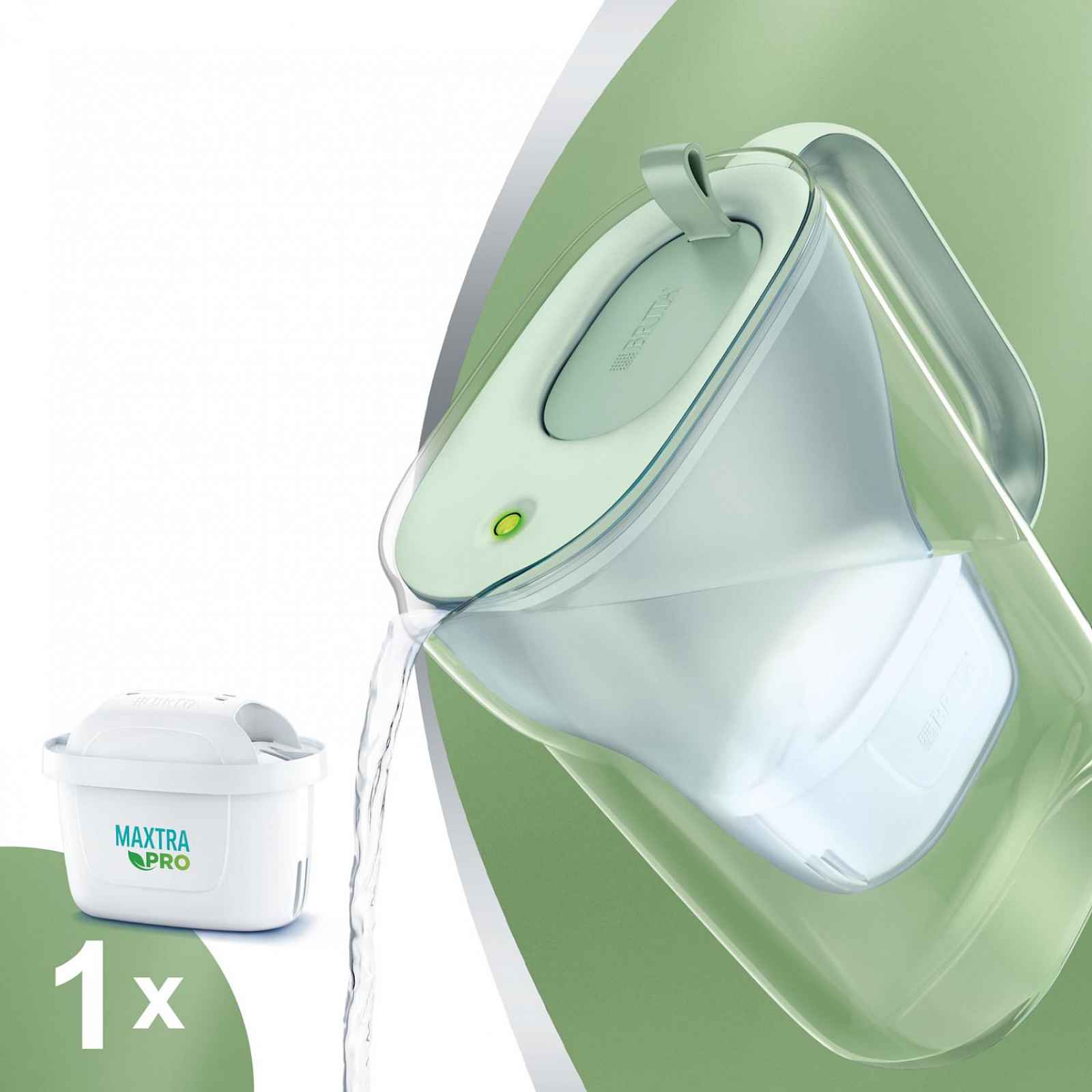 Brita Filtrační konvice Style Eco, 2,4 l, zelená 1052809