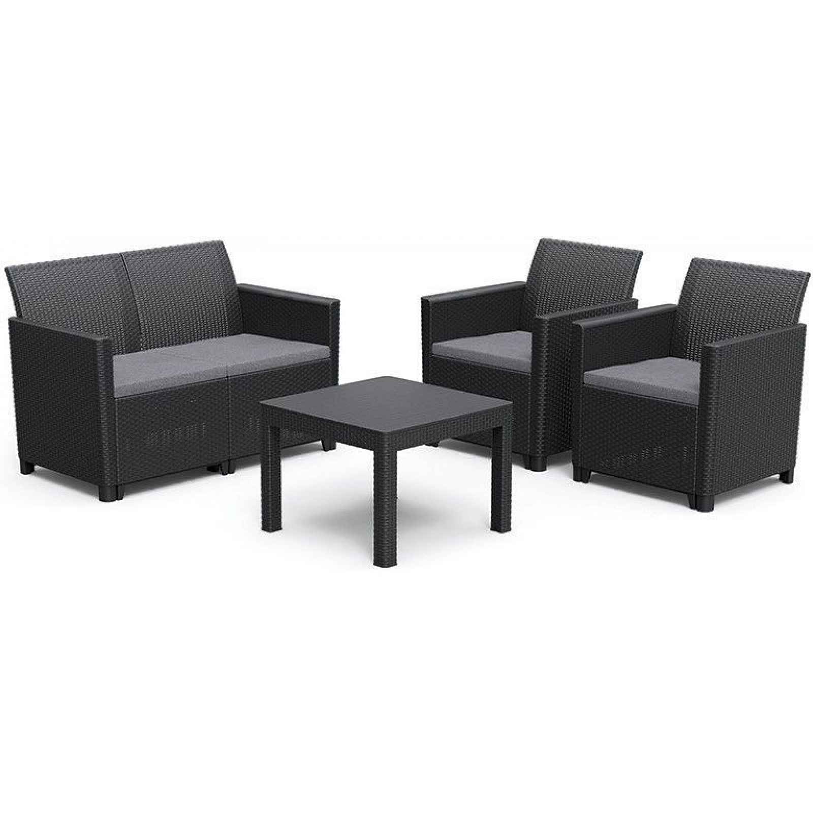 CLAIRE 2 SEATERS SOFA set - grafit