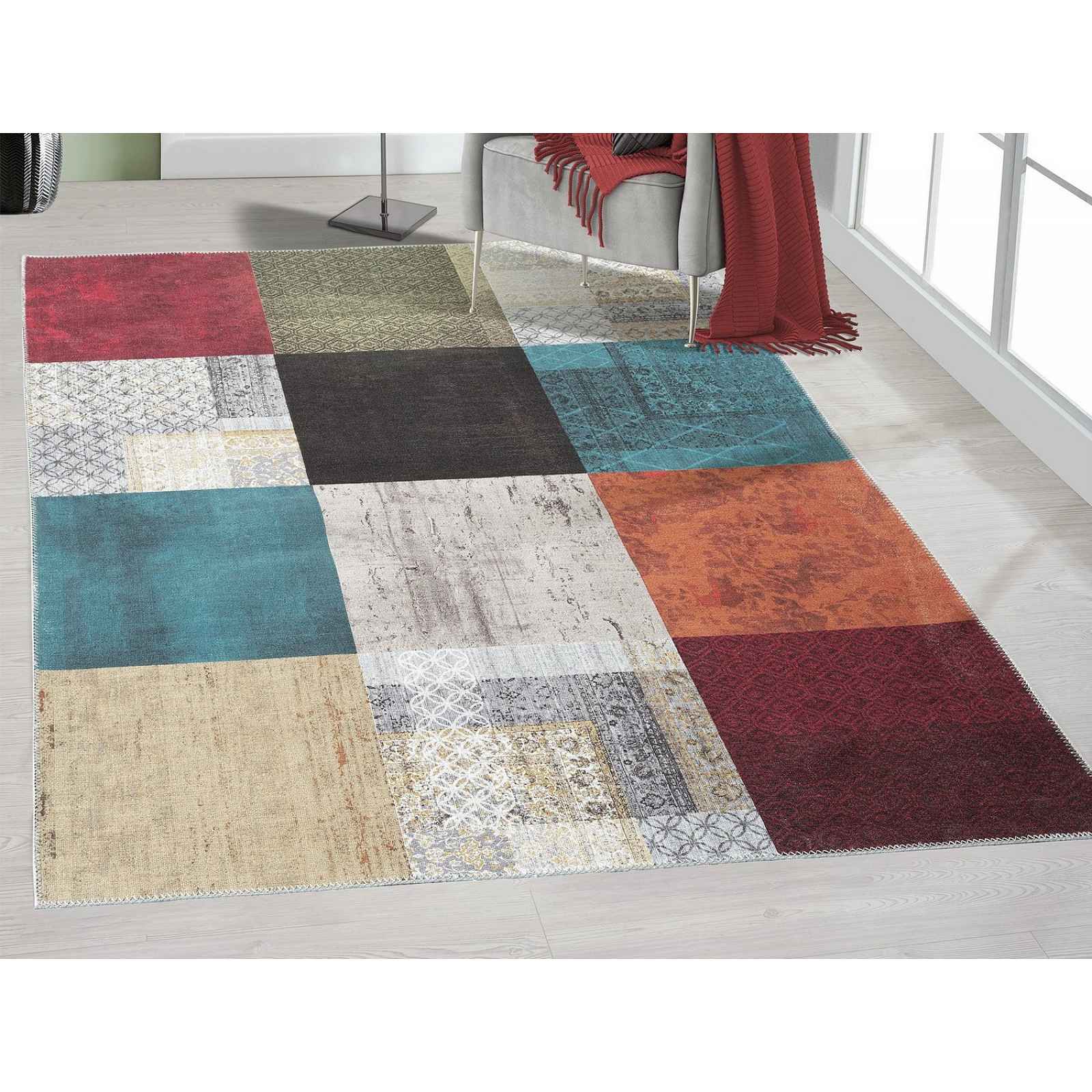 Koberec Edessa 160x230 cm, barevný vintage patchwork