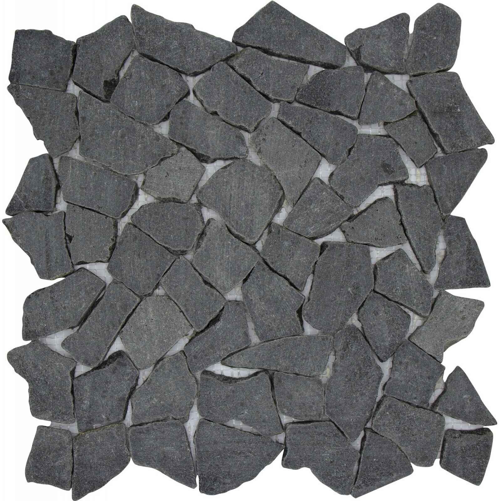 Kamenná mozaika Piedra noa negra 30x30 cm mat PIEDRANOANE