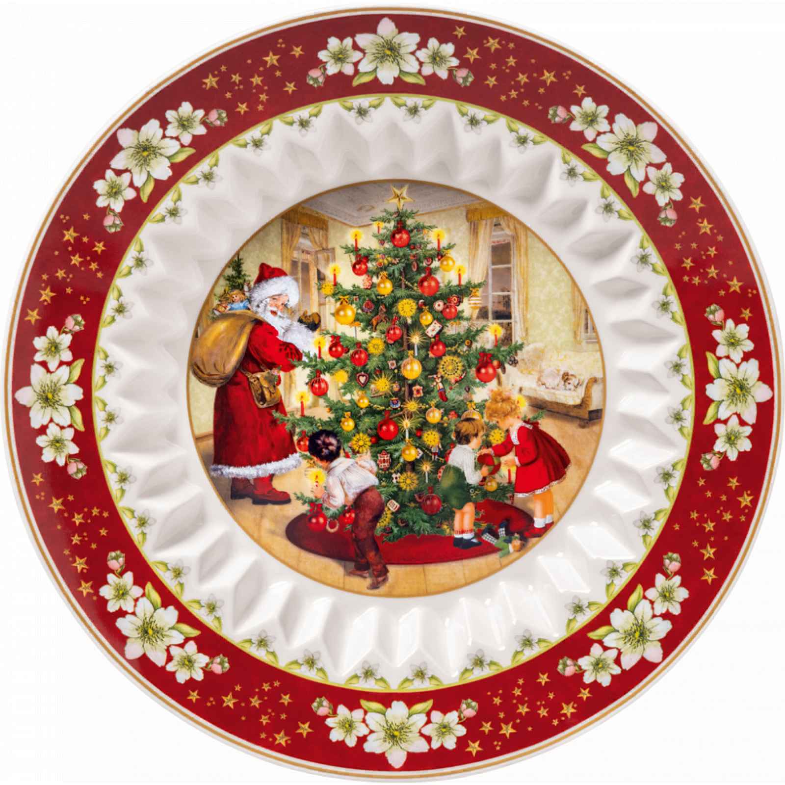 Villeroy & Boch Toy's Fantasy mísa, Santa rozdává dárky, Ø 25 cm 14-8332-3631