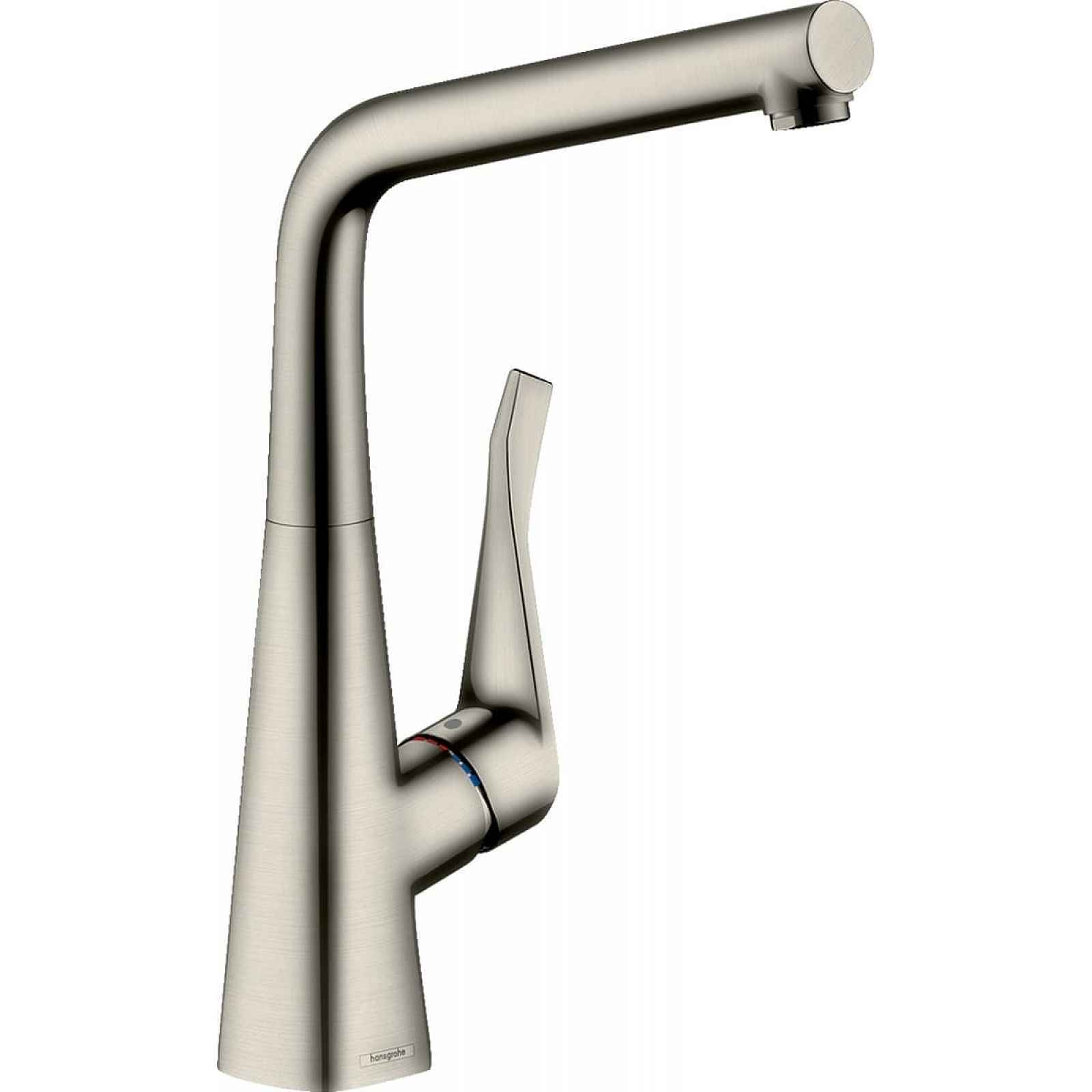 Dřezová baterie Hansgrohe Metris M71 s otočným raménkem vzhled nerezu 14822800