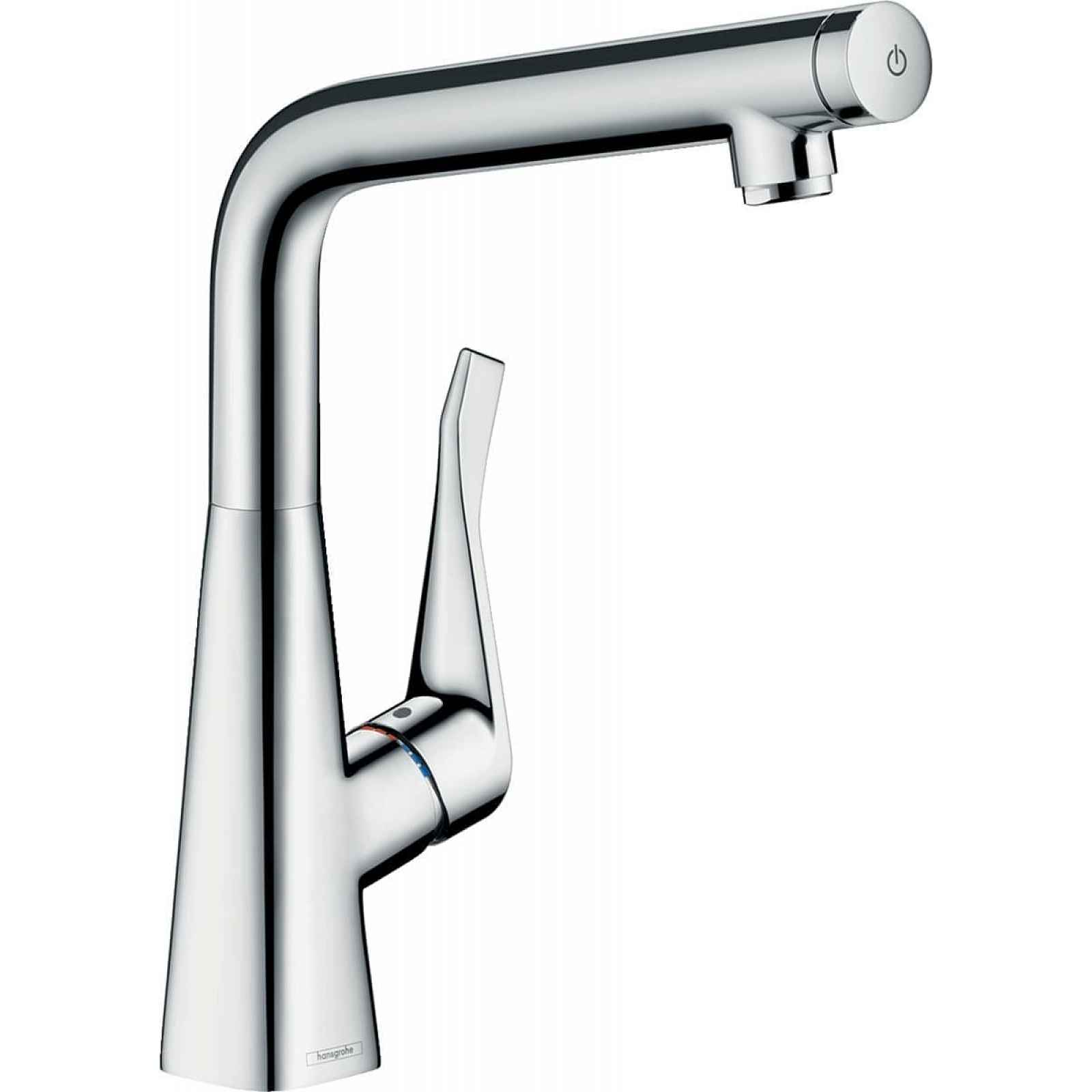 Dřezová baterie Hansgrohe Metris Select M71 s otočným raménkem chrom 14883000