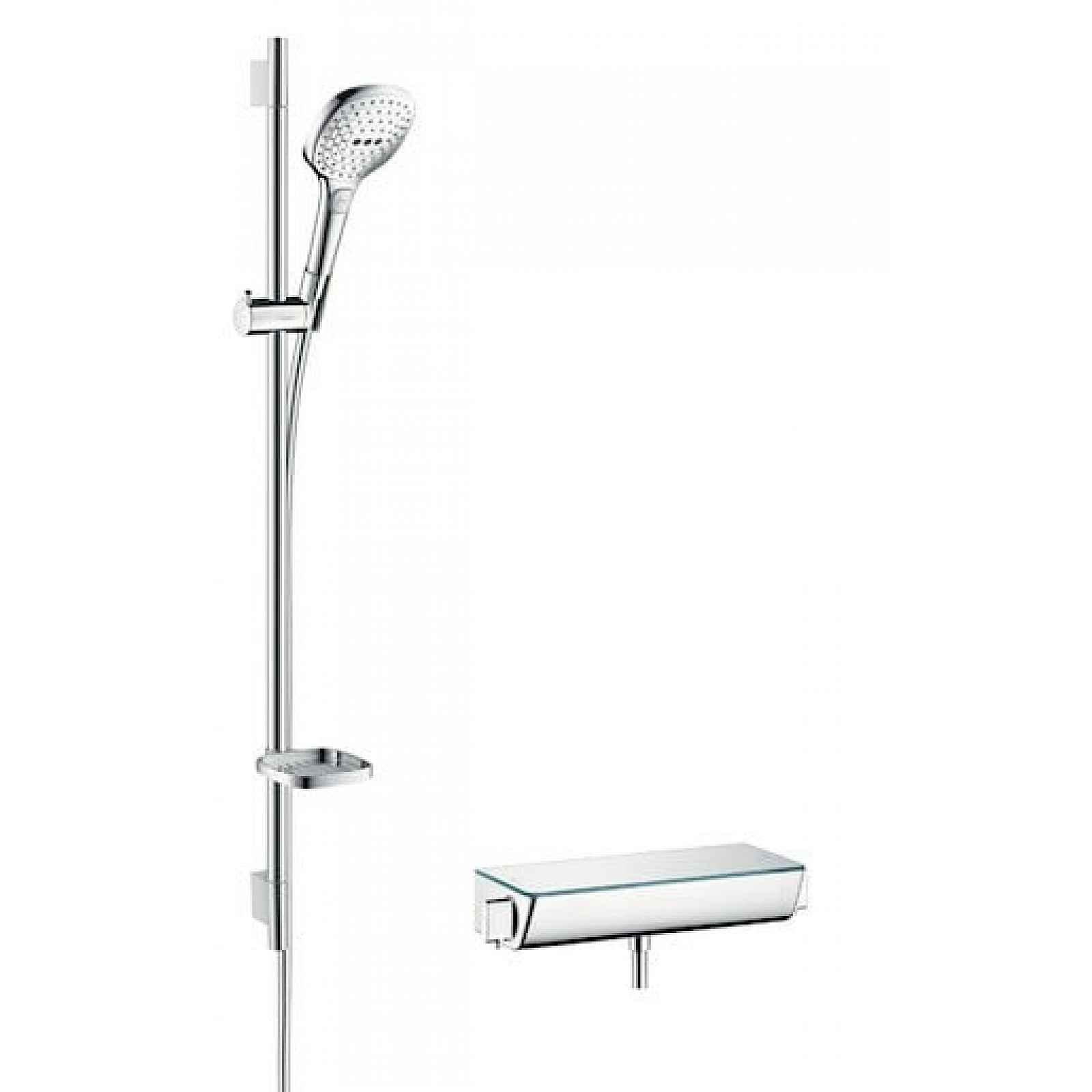 Sprchová baterie Hansgrohe Raindance Select E se sprchovým setem 150 mm bílá/chrom 27039400