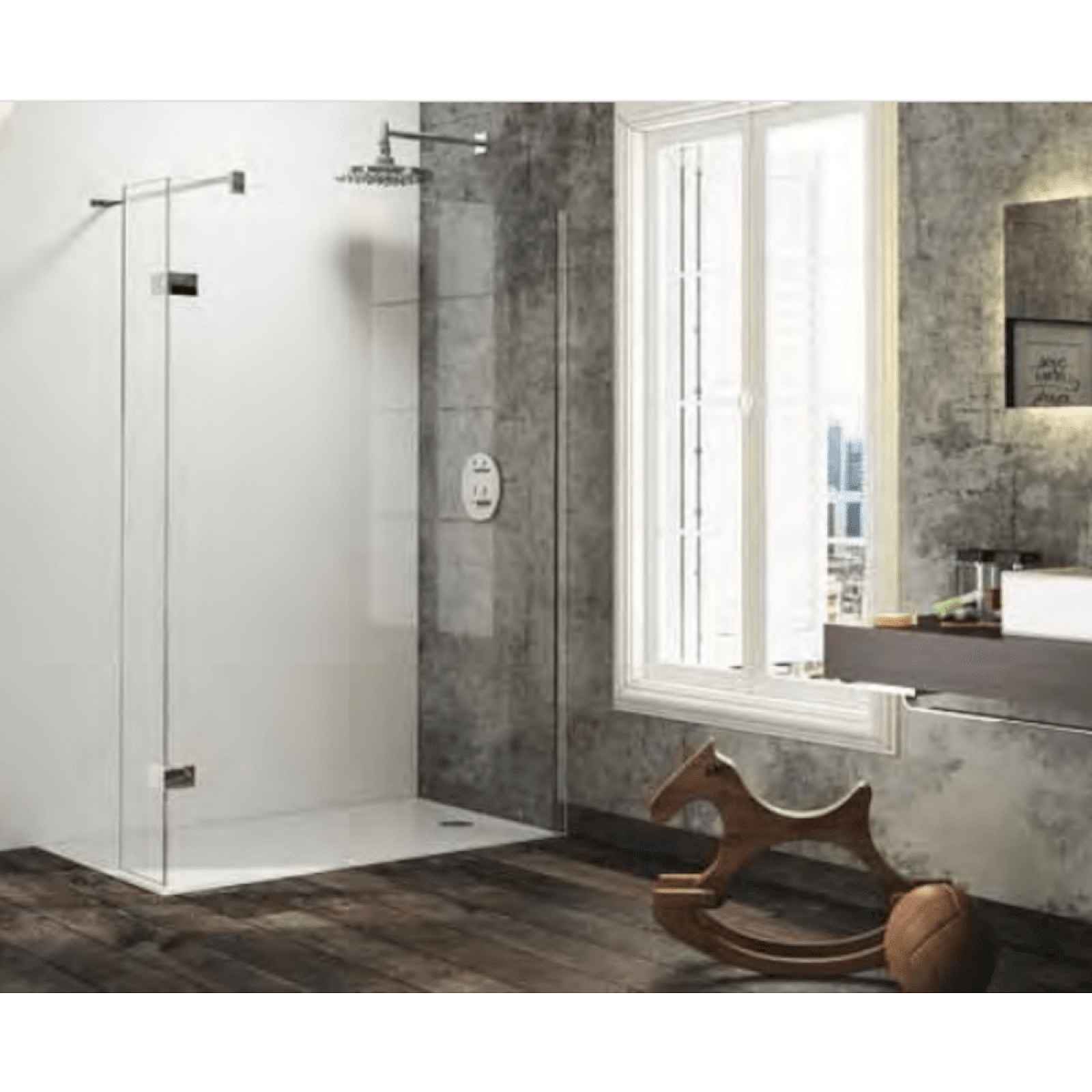 Sprchová zástěna walk-in 100x200 cm pravá Huppe Solva pure chrom lesklý ST3703.092.322