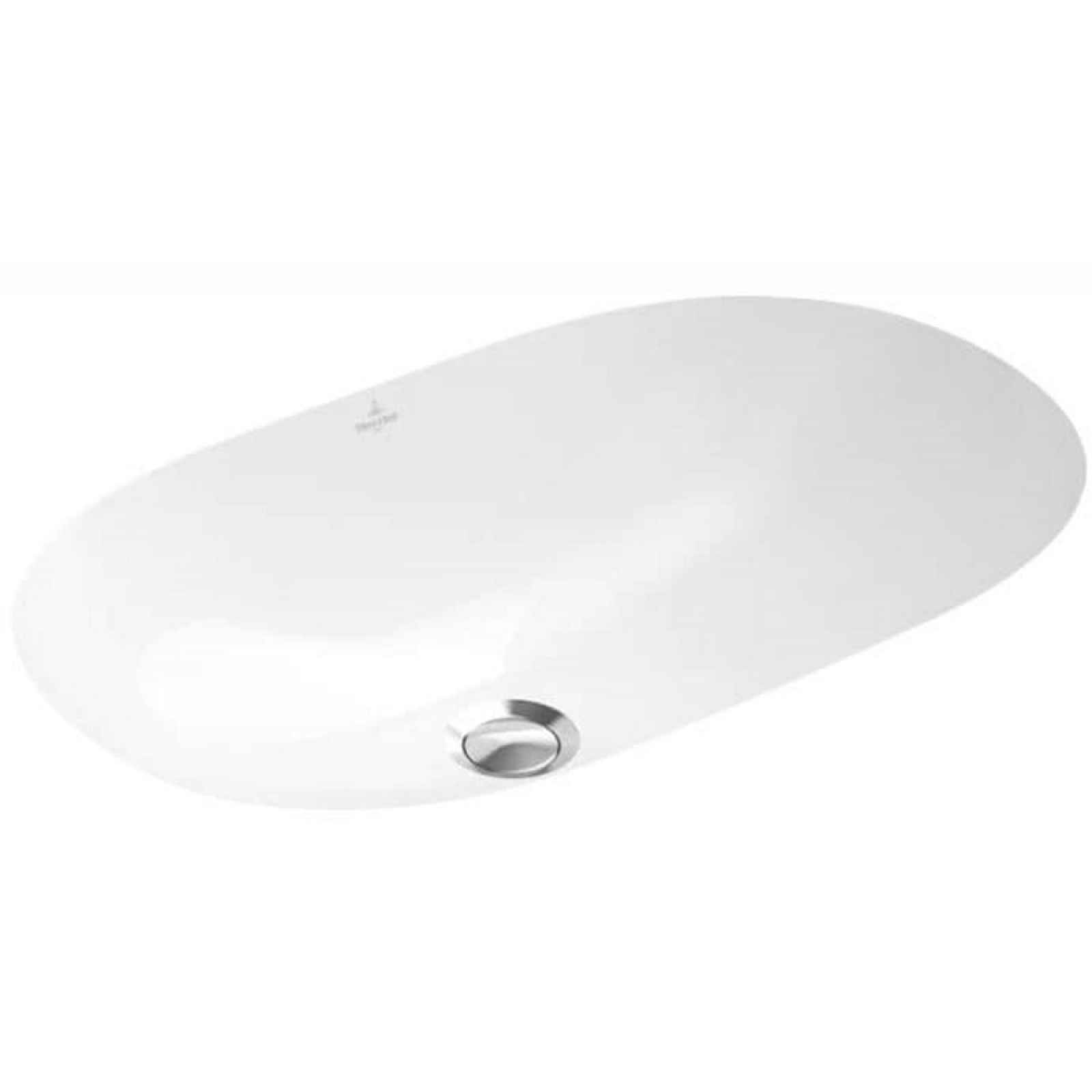 Zápustné umyvadlo Villeroy & Boch O.novo 53x32 cm bez otvoru pro baterii 41625001