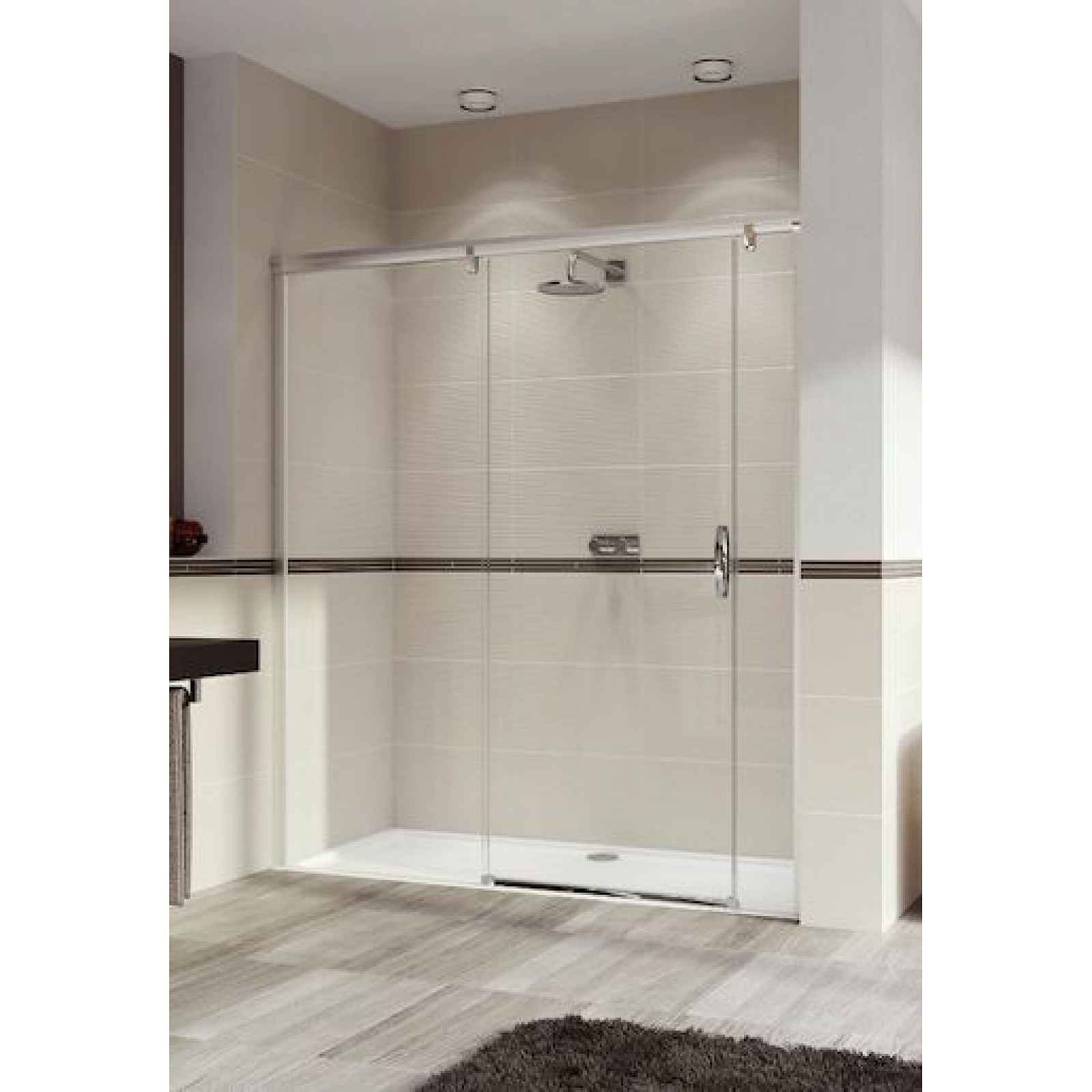 Sprchové dveře 160x200 cm levá Huppe Aura elegance chrom lesklý 401804.092.322.730