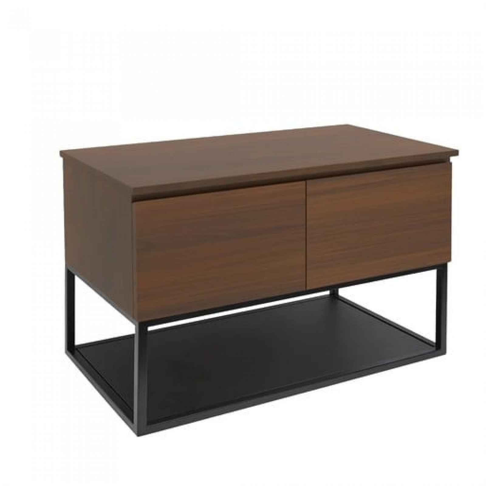 Koupelnová skříňka s krycí deskou SAT B-Way 119x57x45 cm ořech mat BWAY120NUTDF