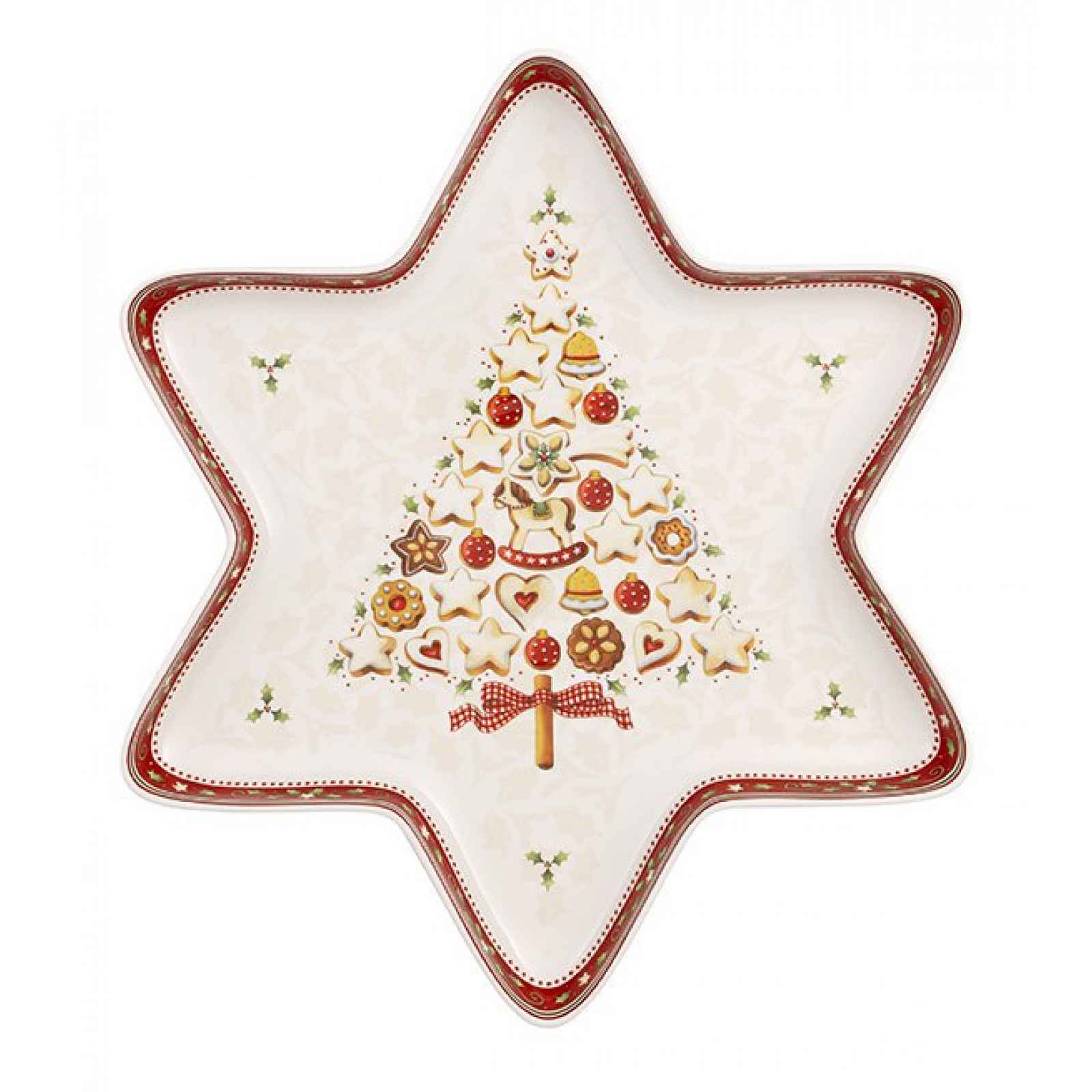 Villeroy & Boch Winter Bakery Delight mísa ve tvaru hvězdy, stromeček, 37,5 x 33 cm