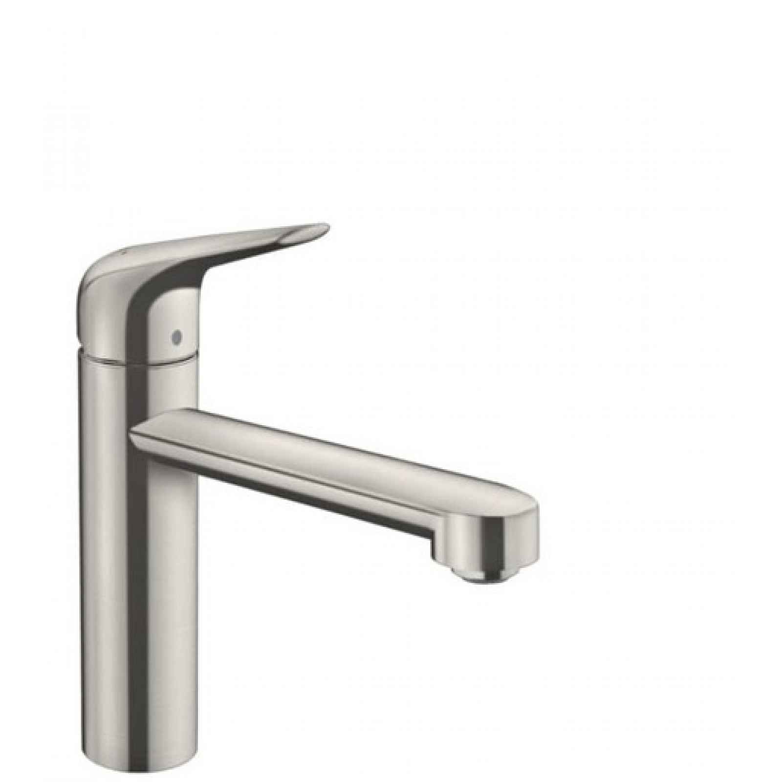 Dřezová baterie Hansgrohe Focus s otočným ramínkem vzhled nerezu 71806800