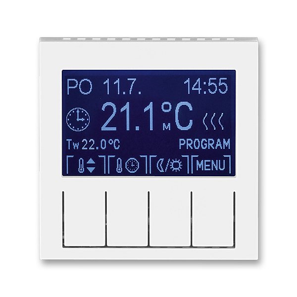 Termostat uni programovatelný Levit bílá/ledová bílá