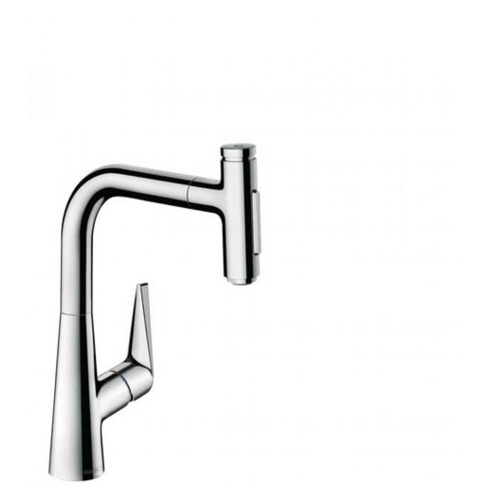 Dřezová baterie Hansgrohe Talis s vytahovací sprškou, 2 proudy chrom 72824000